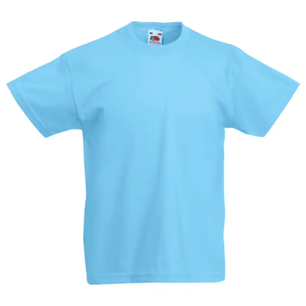Kinder T-Shirt "F140K" 100% Baumwolle Valueweight in sky blue, 98 - Bild 1