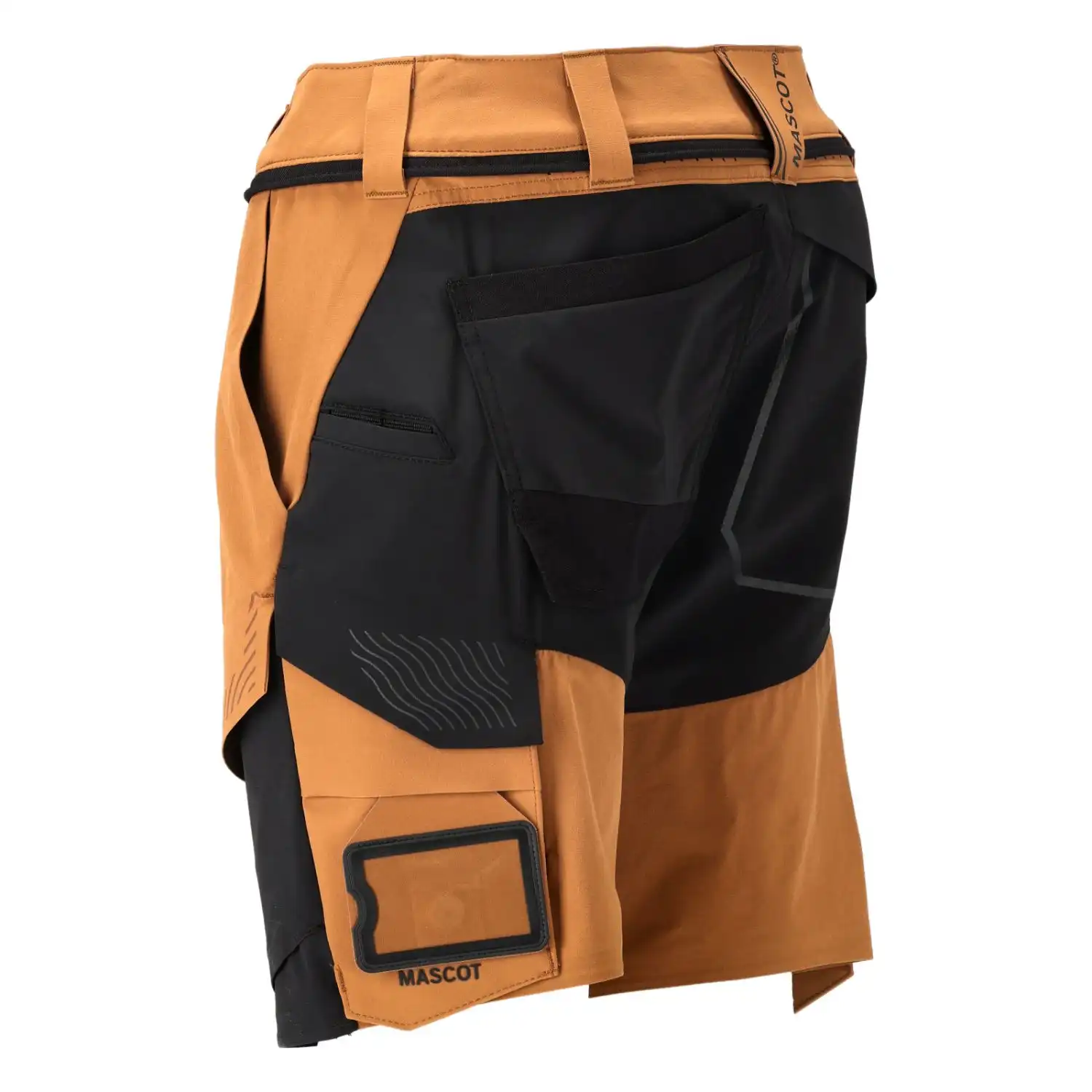 Stretch-Shorts "22149-605" Customized in nussbraun/schwarz, 29C48 - Thumbnail 3