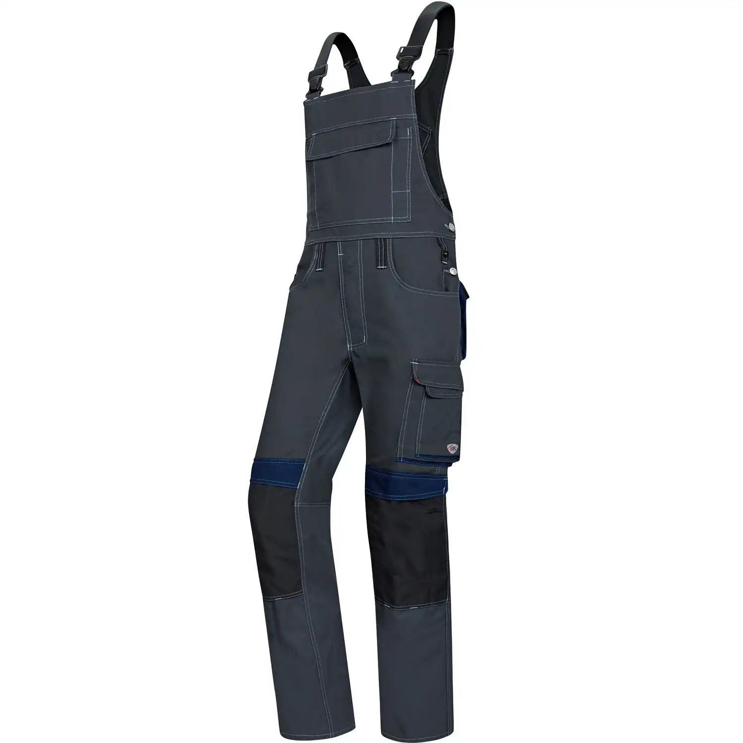 Latzhose "1802-720" Comfort Plus in anthrazit/nachtblau, 42 - Thumbnail 1