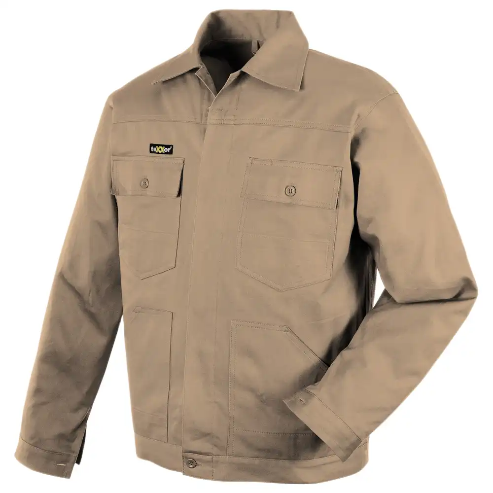 Bundjacke "BASIC" Baumwolle 290g/m² in khaki, L - Bild 1