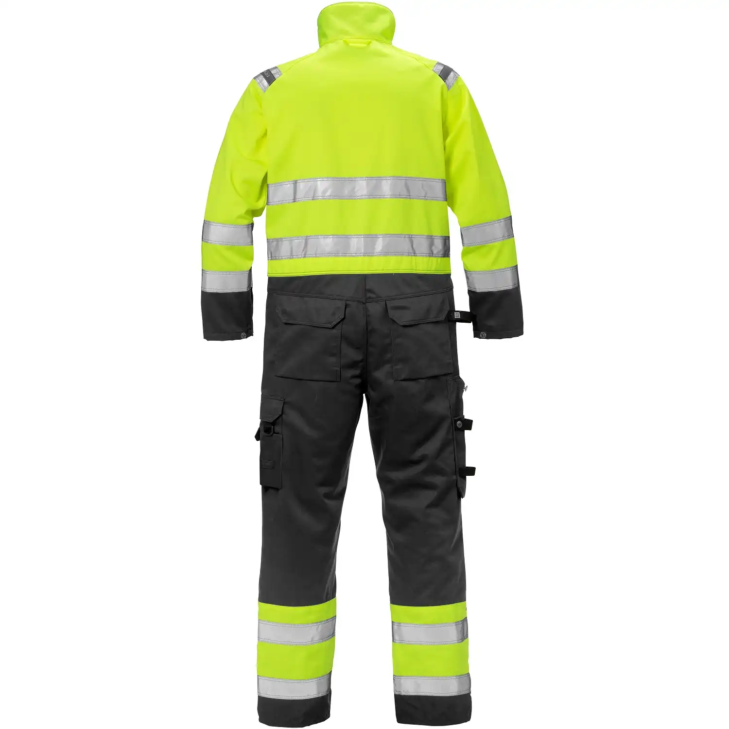 Warnschutz Overall "8026 PLU" in gelb/schwarz, XXL - Thumbnail 2