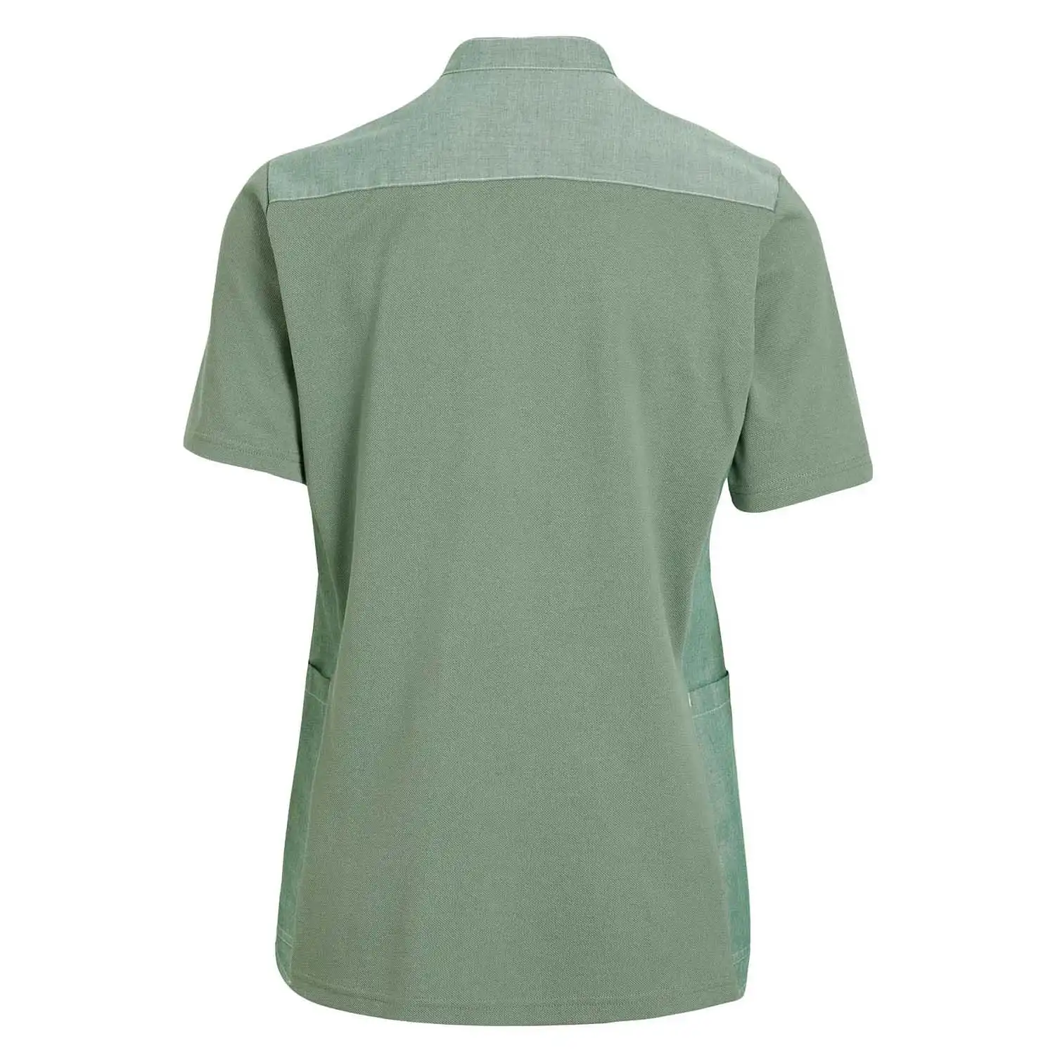 Damen Kasack "15314" Piquée in grün, L - Thumbnail 2