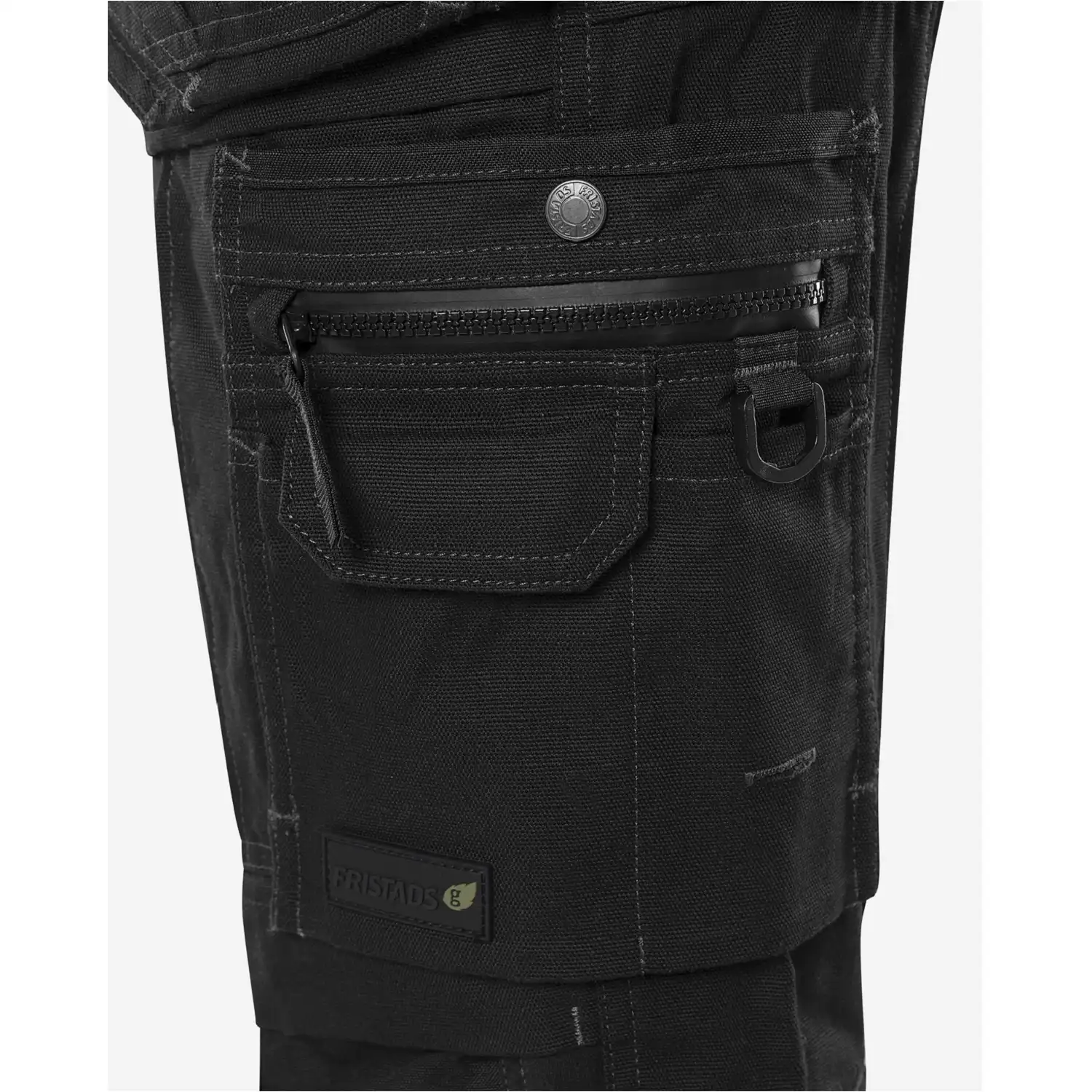 Stretch Handwerker Piratenhose "2531 GCYD" Alnaryd schwarz in C58 - Thumbnail 4