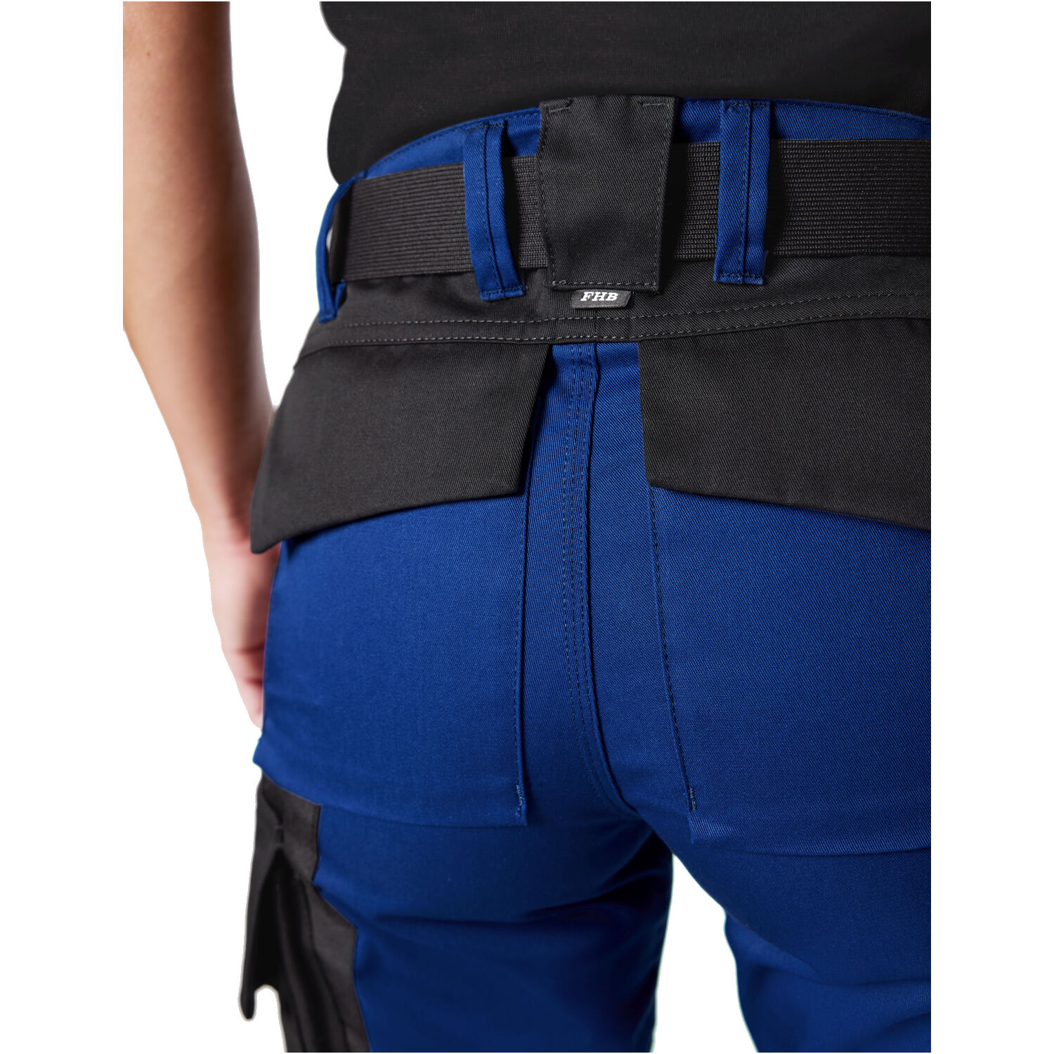 Damen Arbeitshose "ANNETTE" in royalblau/schwarz, 48 - Thumbnail 6