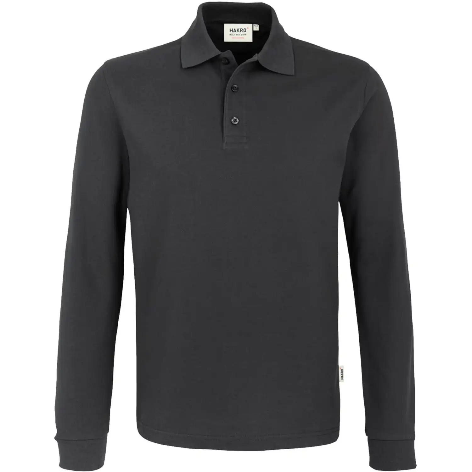 Longsleeve-Poloshirt "PERFORMANCE" 815 in karbongrau, M - Thumbnail 1