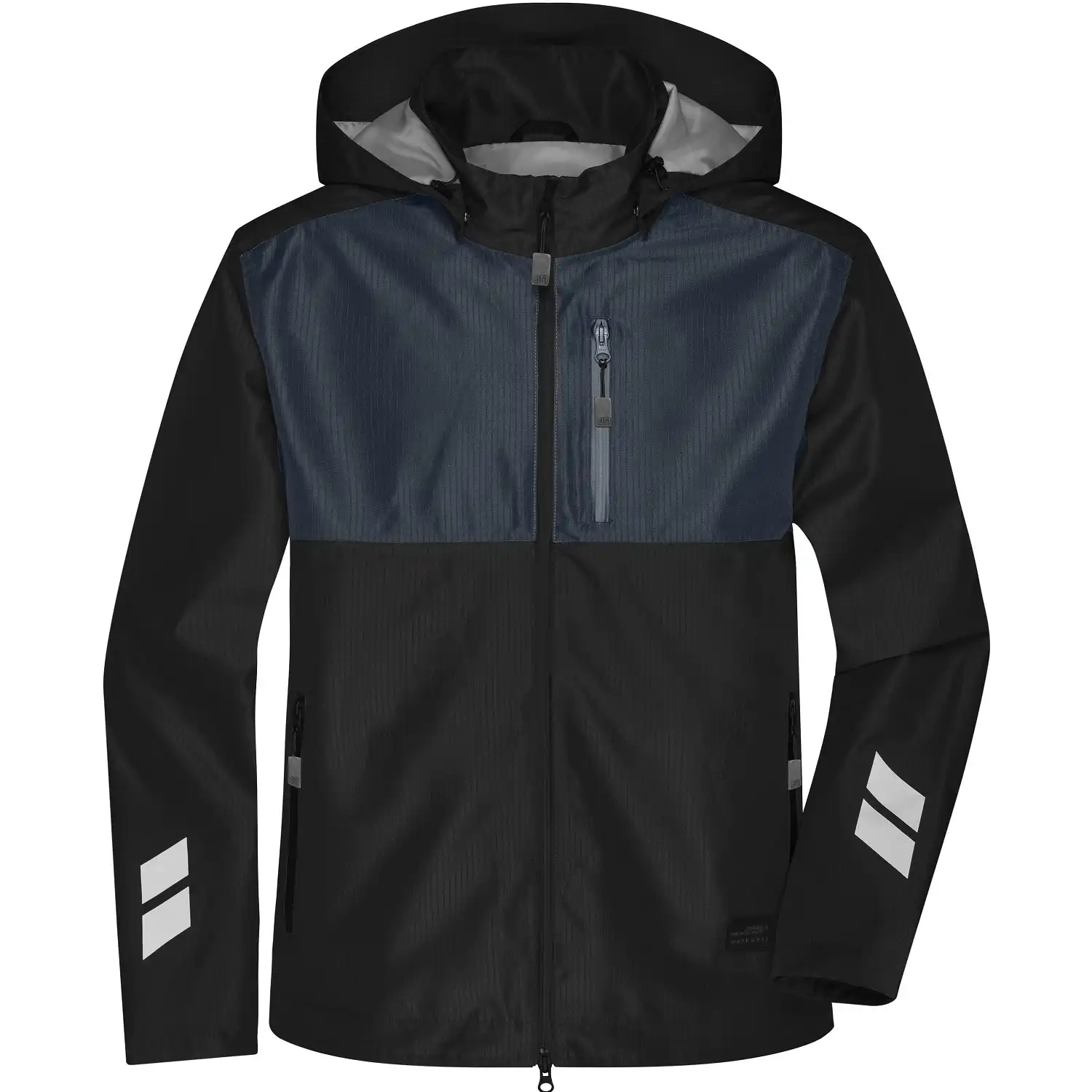 Hardshell Regenjacke "JN1814" in black/carbon, 3XL - Thumbnail 1