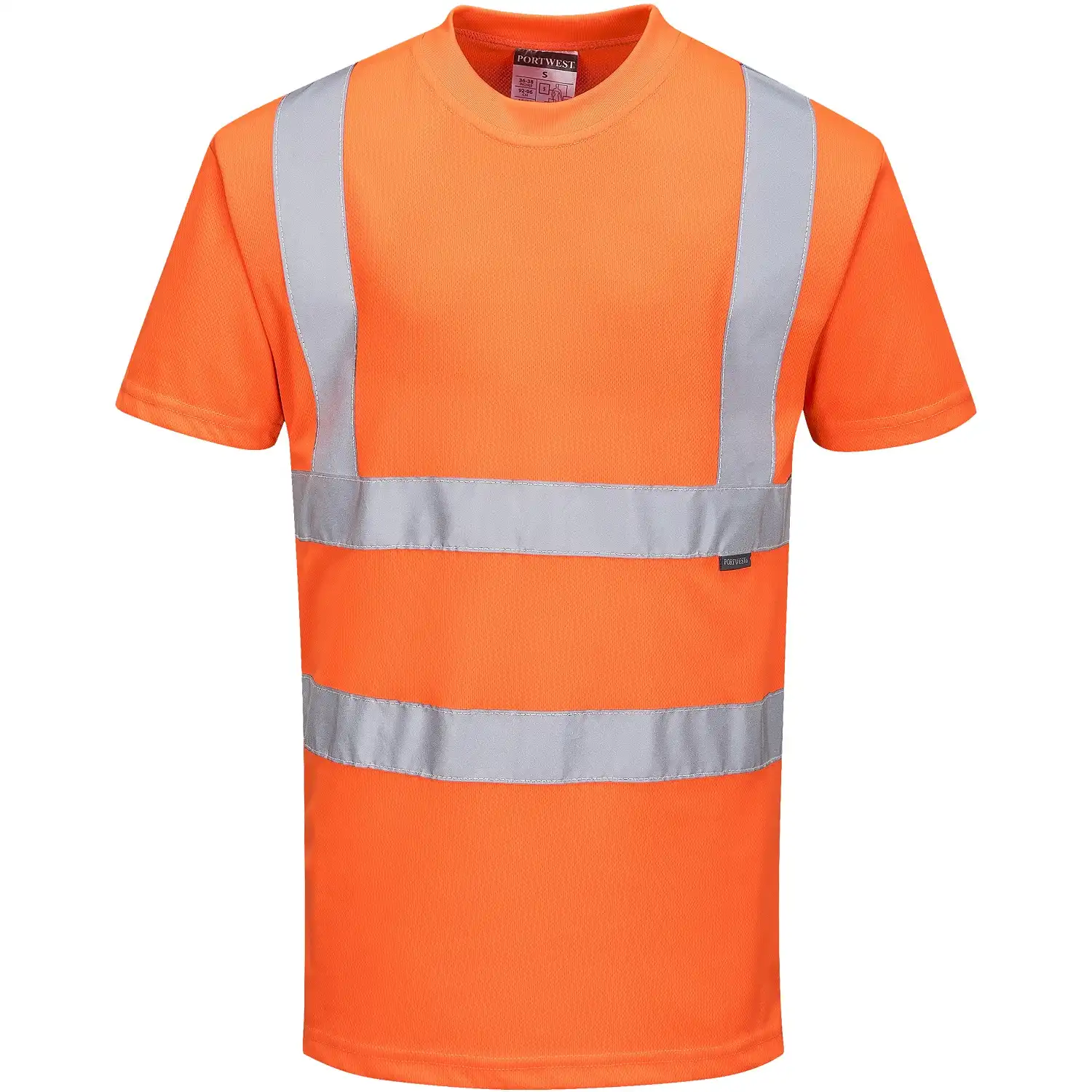 Warnschutz T-Shirt "RT23" Bahn orange in XL - Thumbnail 1