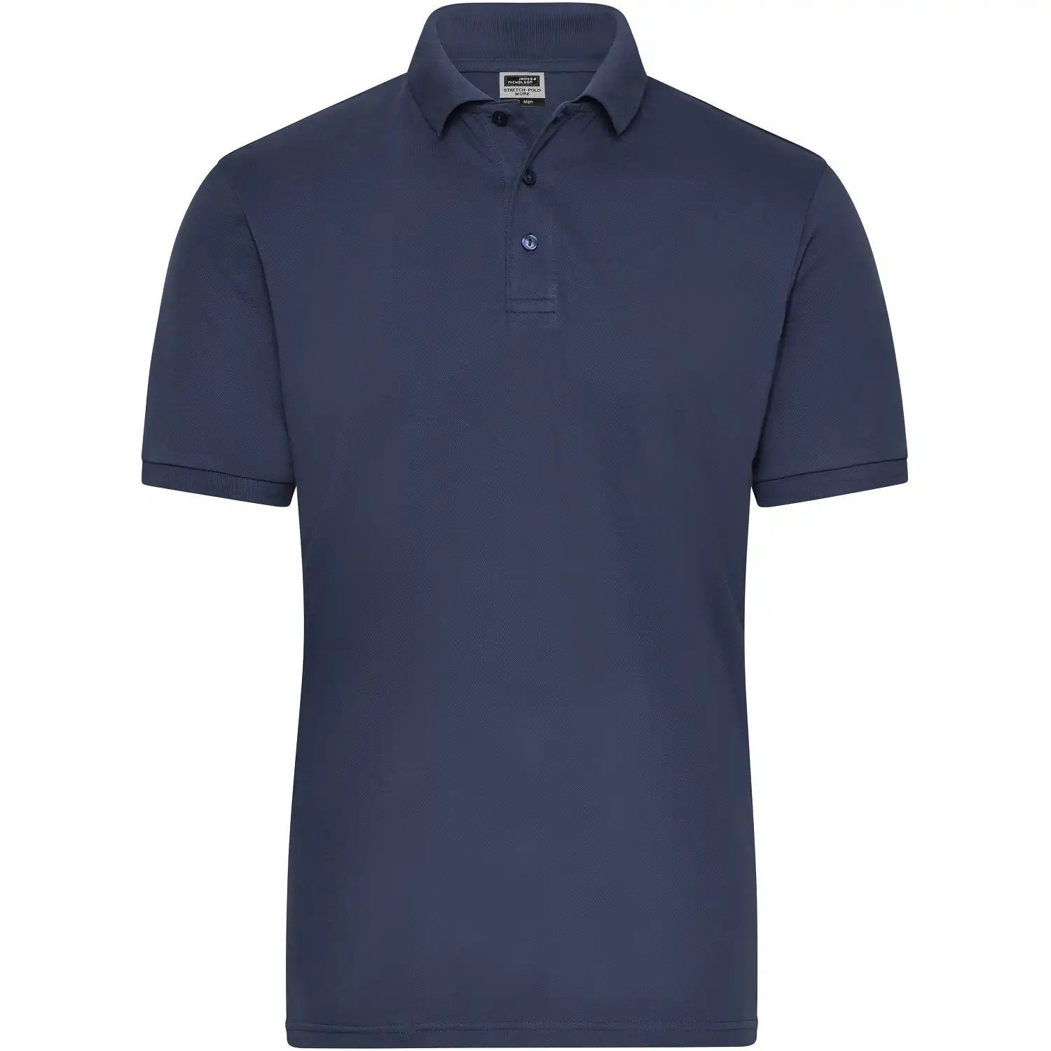 Bio Stretch Polo-Shirt "JN1806" UV-Schutz in navy, L - Bild 1