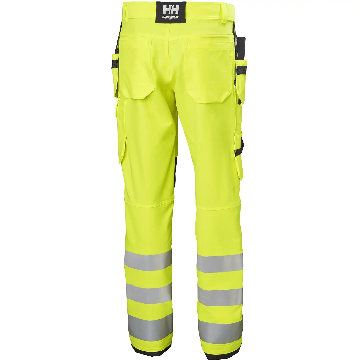 Warnschutz Handwerkerhose ALNA 4X Kl2 in gelb/schwarz, C44 - Thumbnail 2