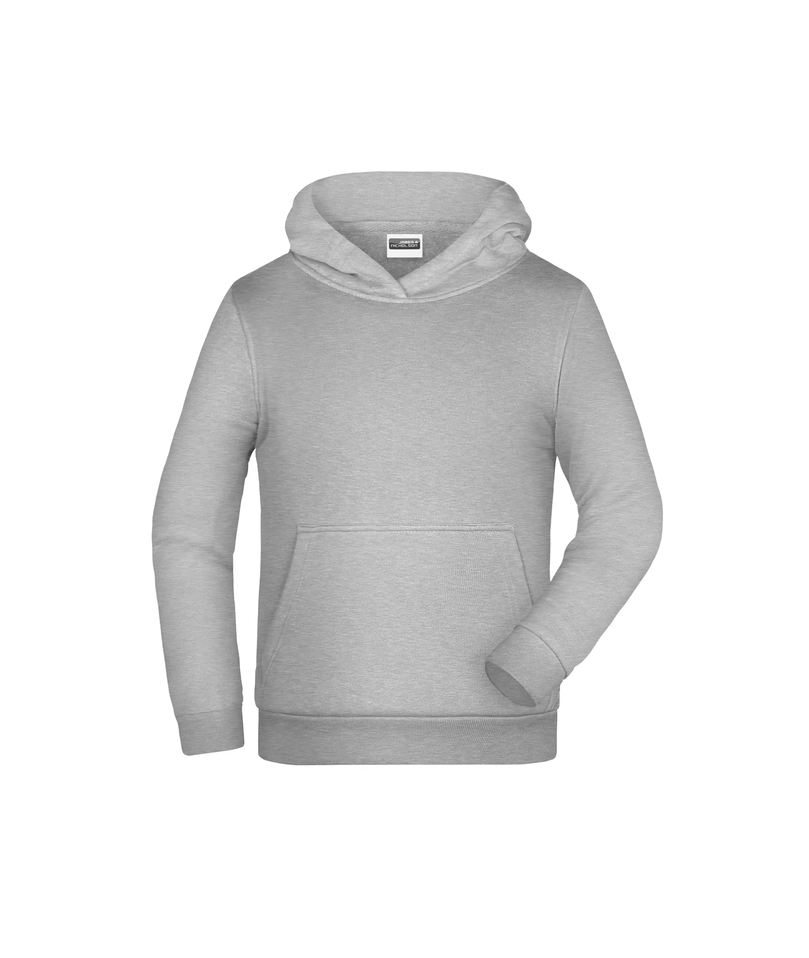 Kinder Basic Hoody Children "JN796K" in grey heather, L - Thumbnail 1