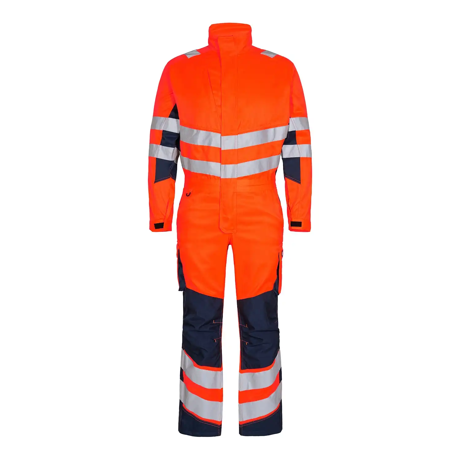 Warnschutz Overall "4545-319" Safety Kl. 3 in orange/marine, L - Thumbnail 1