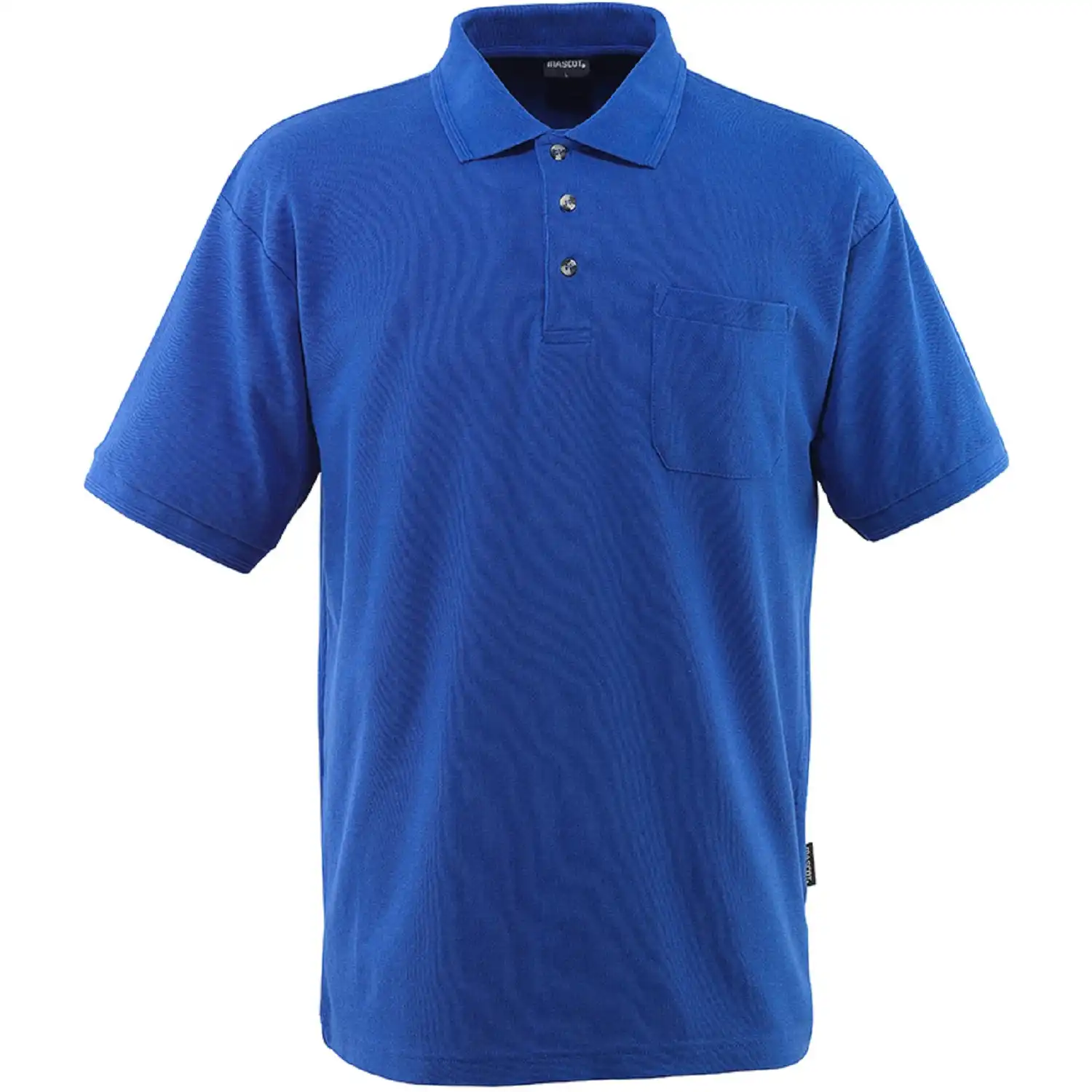Polo-Shirt "BORNEO" Crossover in kornblau, L - Bild 1