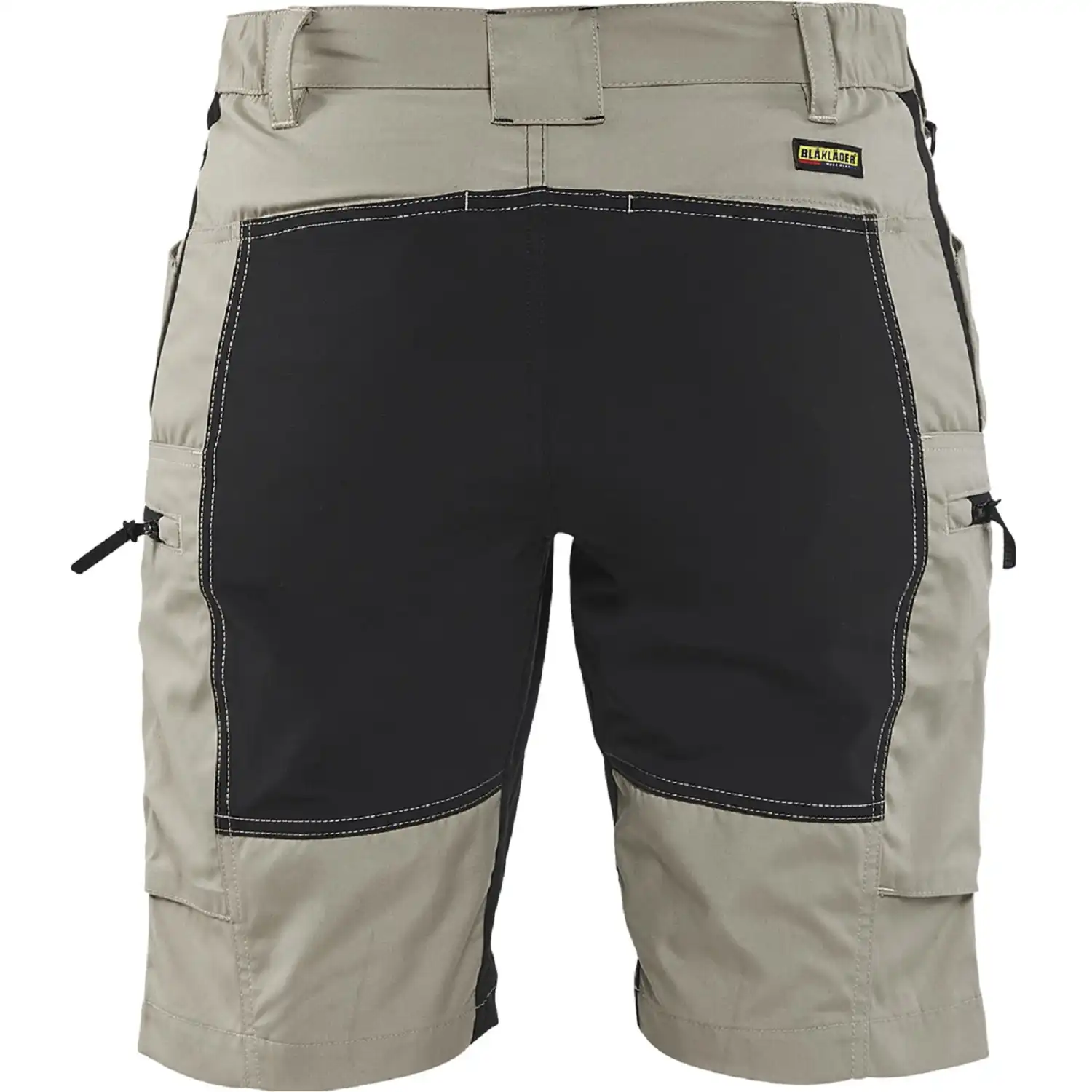 Damen Service Stretch-Shorts "7149" in khaki/Schwarz, C32 - Thumbnail 2