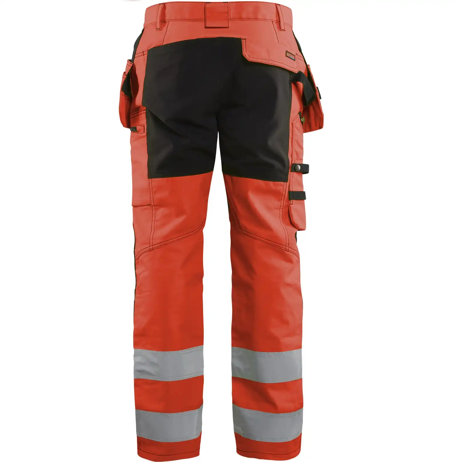 Warnschutz-Stretch-Bundhose "1552" in rot/schwarz, D116 - Thumbnail 2