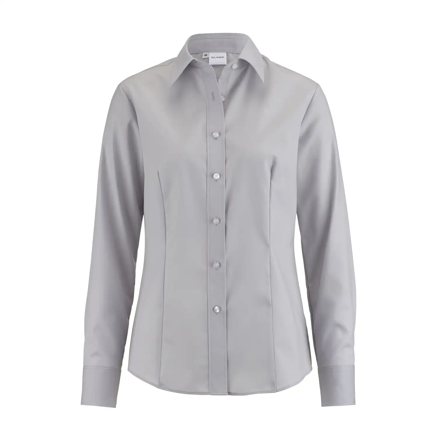 Bluse "TENDENZ Modell 12" langarm grau in 44 - Thumbnail 1