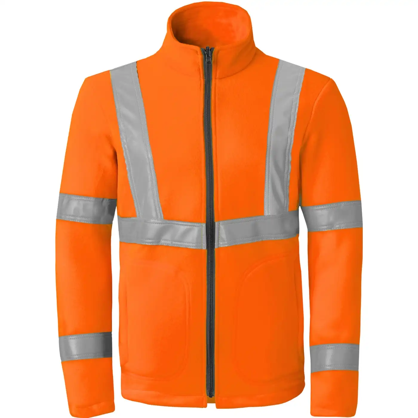 Warnschutz Fleecejacke "50219" High Visibility Excellence in Orange, L - Thumbnail 1