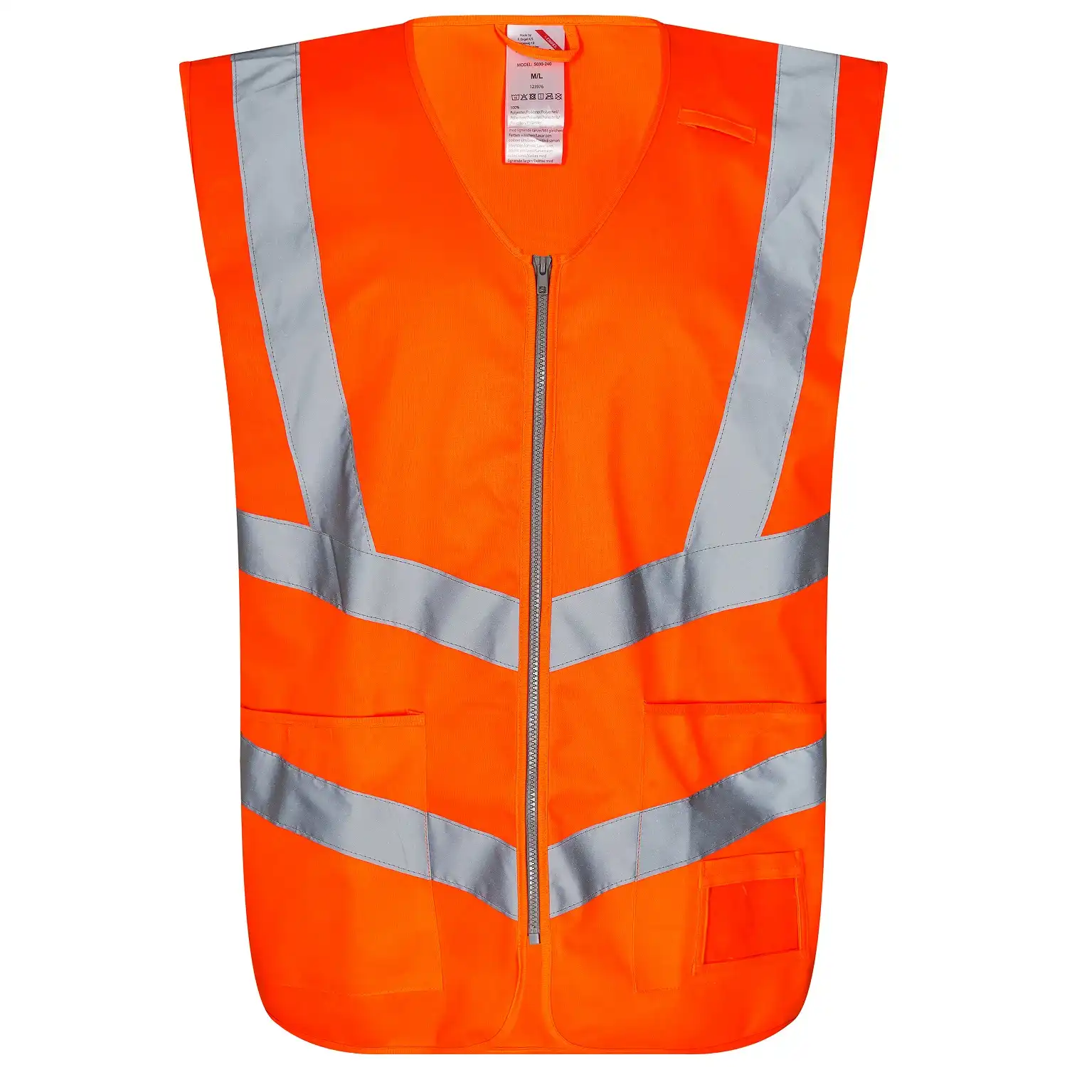 Warnschutz Verkehrsweste "5030-240" Safety in Orange, 3XL/4XL - Thumbnail 1