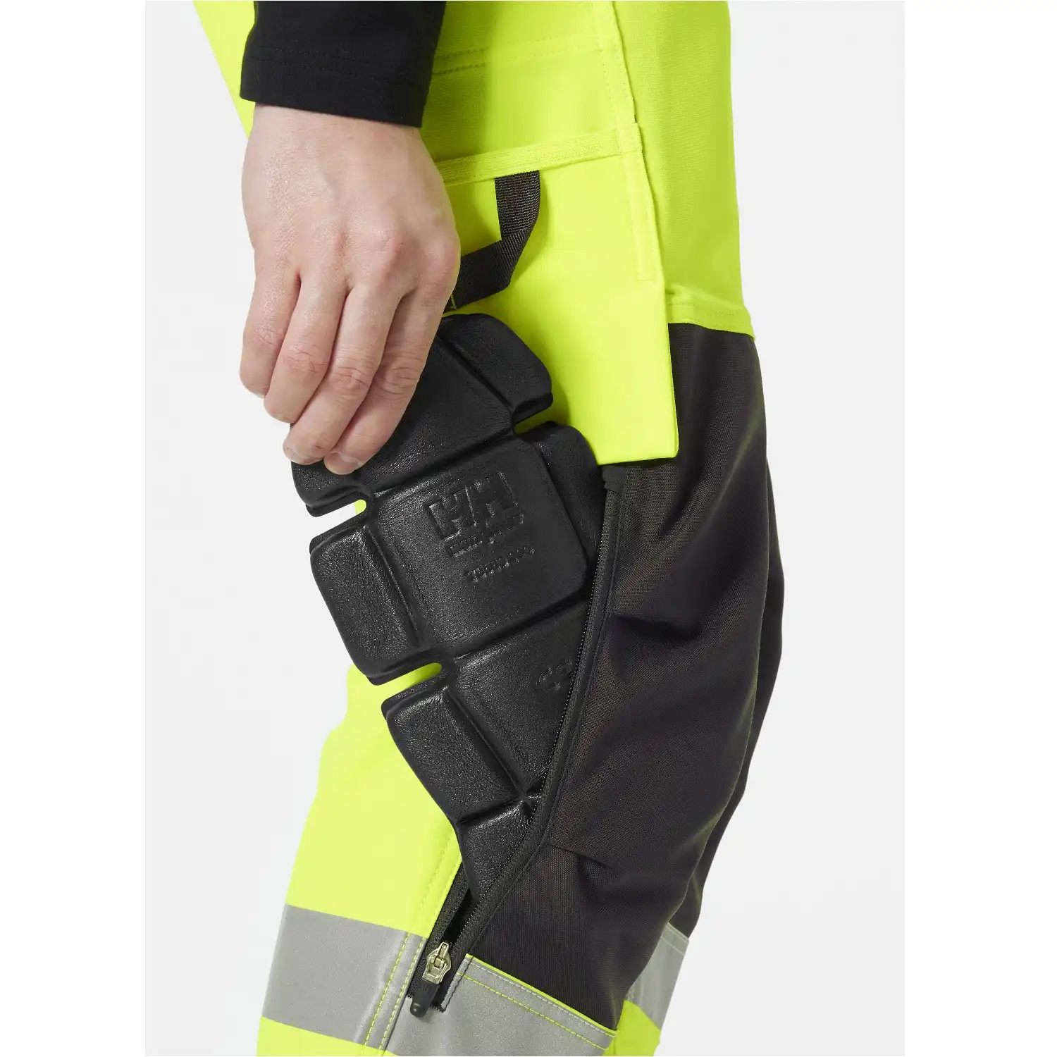 Warnschutz Handwerkerhose ALNA 4X Kl2 in gelb/schwarz, C44 - Thumbnail 3