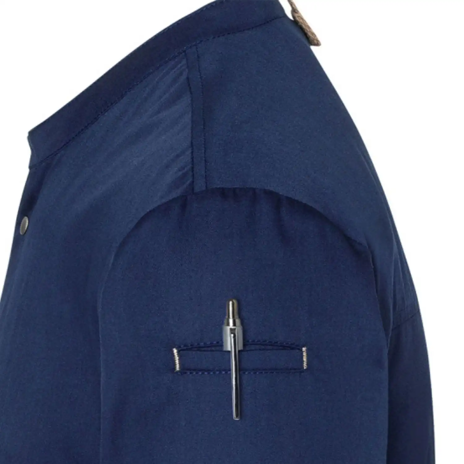 Herren Kochjacke "JM 36" in stahlblau, 46 - Thumbnail 7