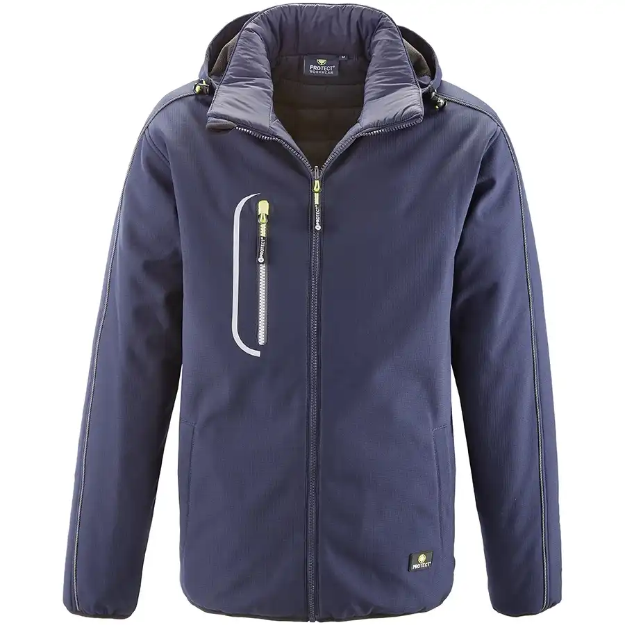 Winter Softshelljacke "KNOXVILLE" in navy, L - Thumbnail 1