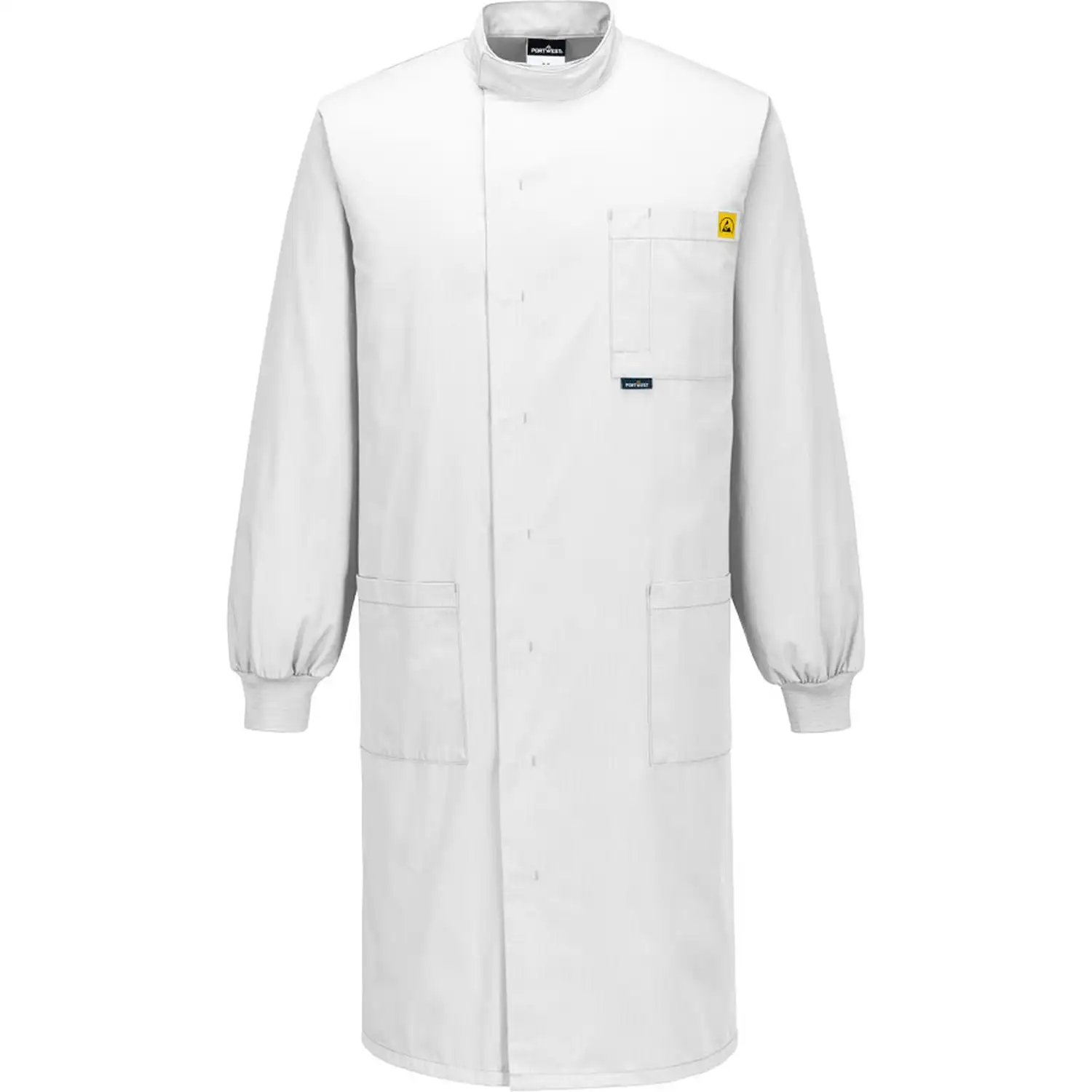 ESD Antistatik Kittel "AS15" in XL, Weiß - Thumbnail 1