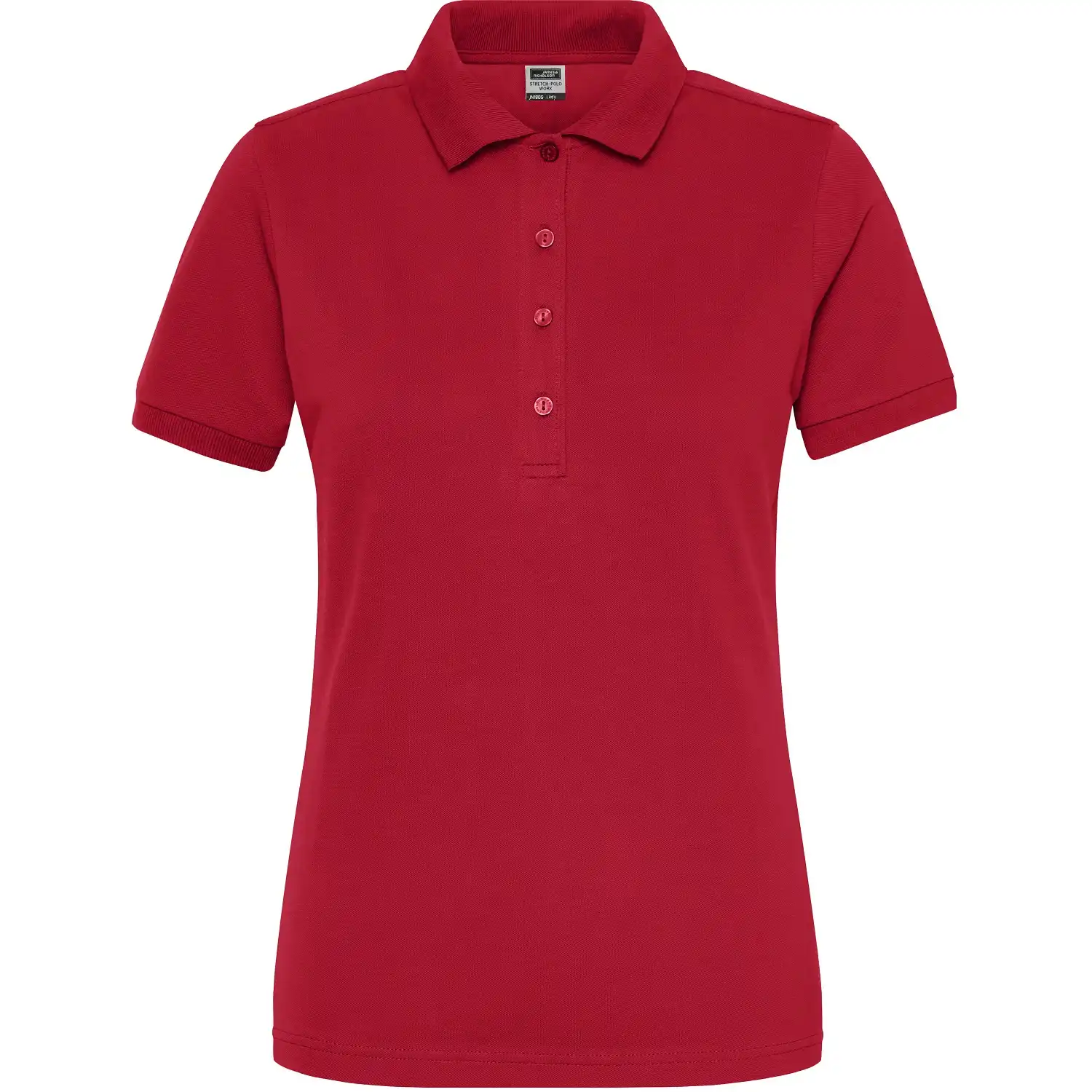 Damen Bio Stretch Polo-Shirt "JN1805" UV-Schutz in red, 3XL - Thumbnail 1