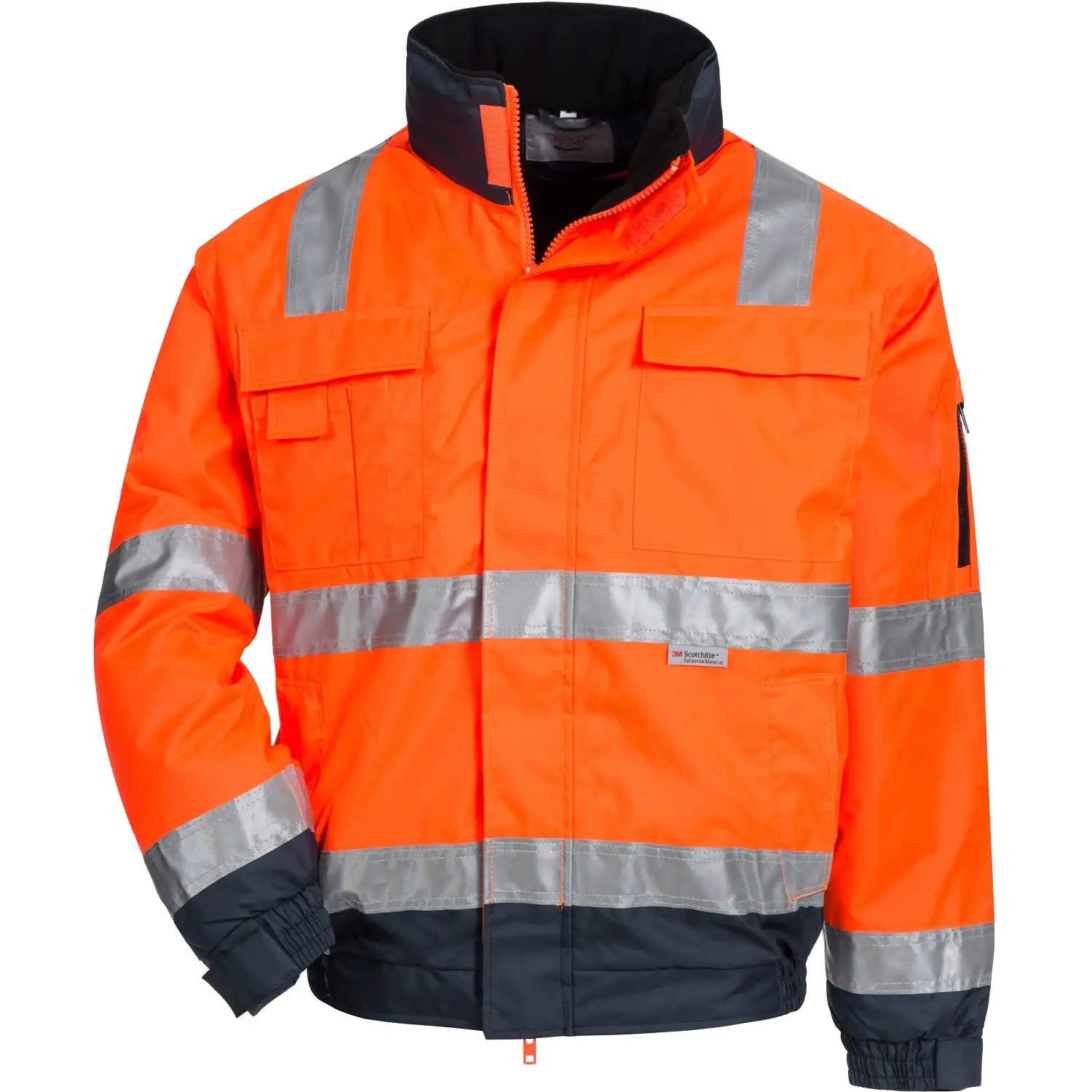 Warnschutz Pilotenjacke "MOTION TEX VIZ PLUS" in orange/blau, XL - Thumbnail 1