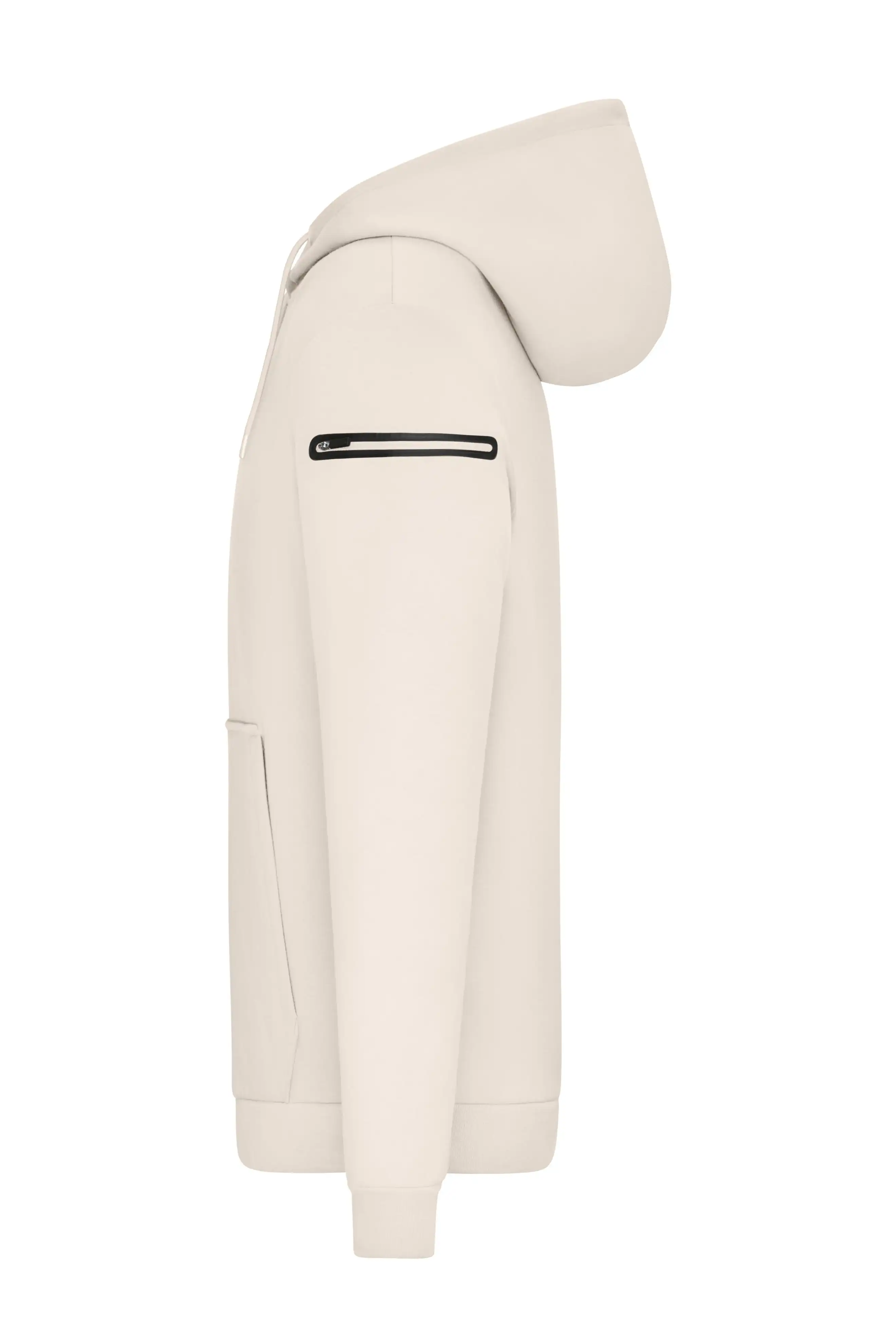 Herren Kapuzen-Sweatshirt "INTERLOCK" 8046 in sand, M - Thumbnail 3