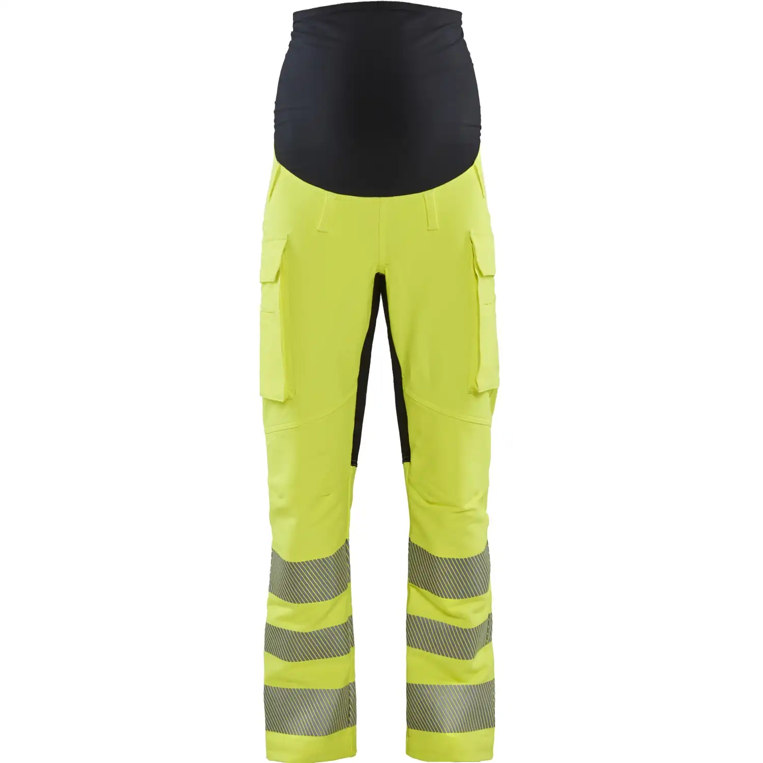 Warnschutz Umstandshose "7100" gelb/marine in M - Thumbnail 1