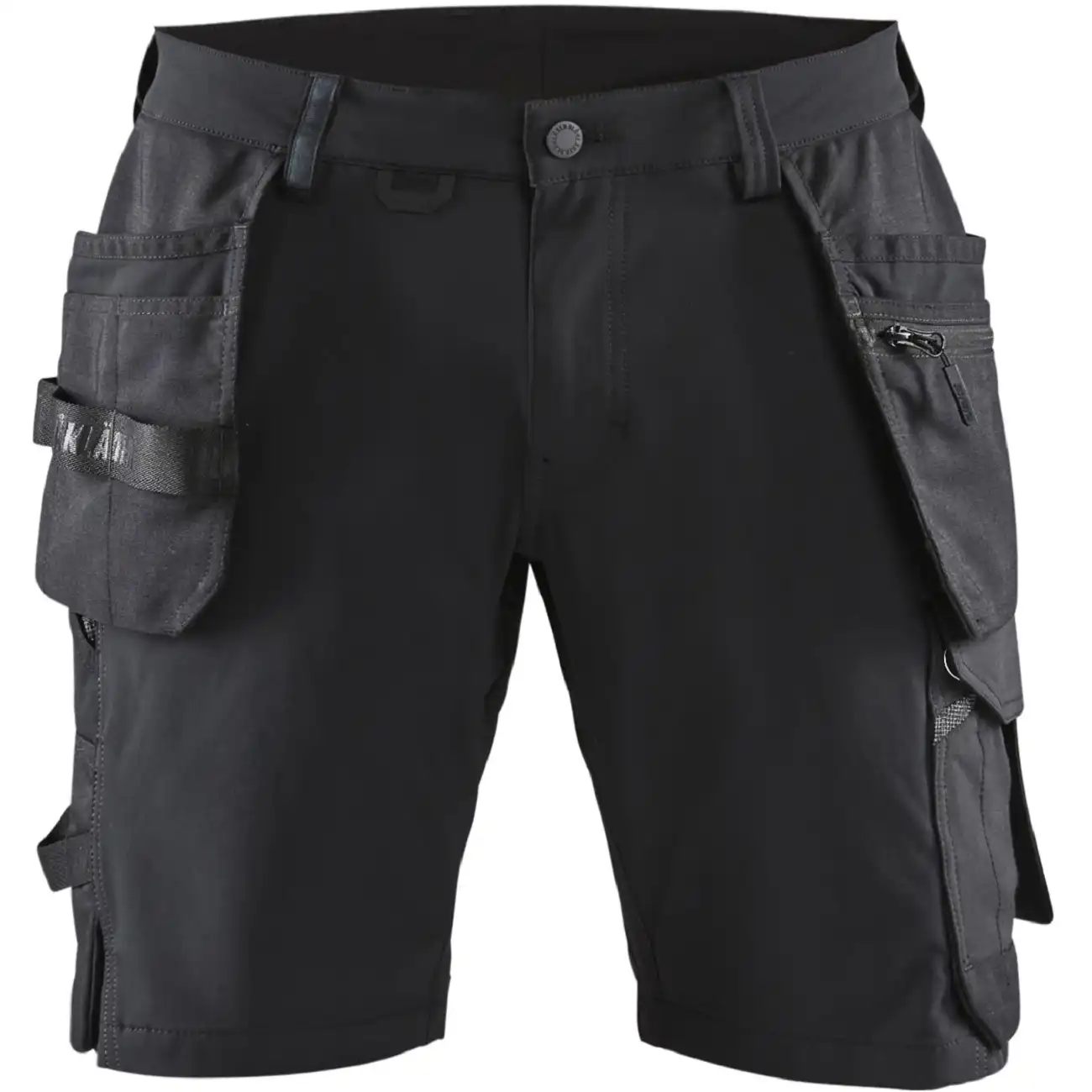 Stretch Handwerker-Shorts "1520" in schwarz/dunkelgrau, C58 - Thumbnail 1