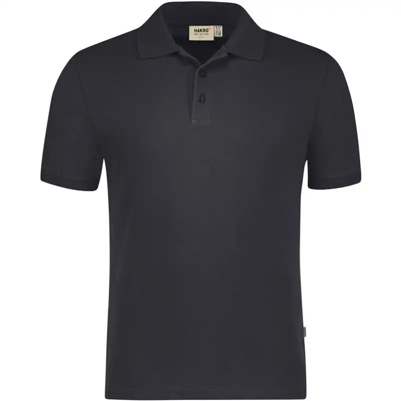 Polo-Shirt "GOTS" Bio-Baumwolle 501 in karbongrau, M - Thumbnail 1