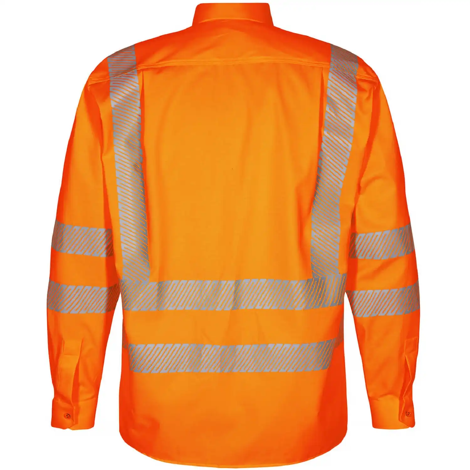 Warnschutzhemd langarm "7011-194" Safety Kl. 3 in Orange, 39/40 - Thumbnail 2