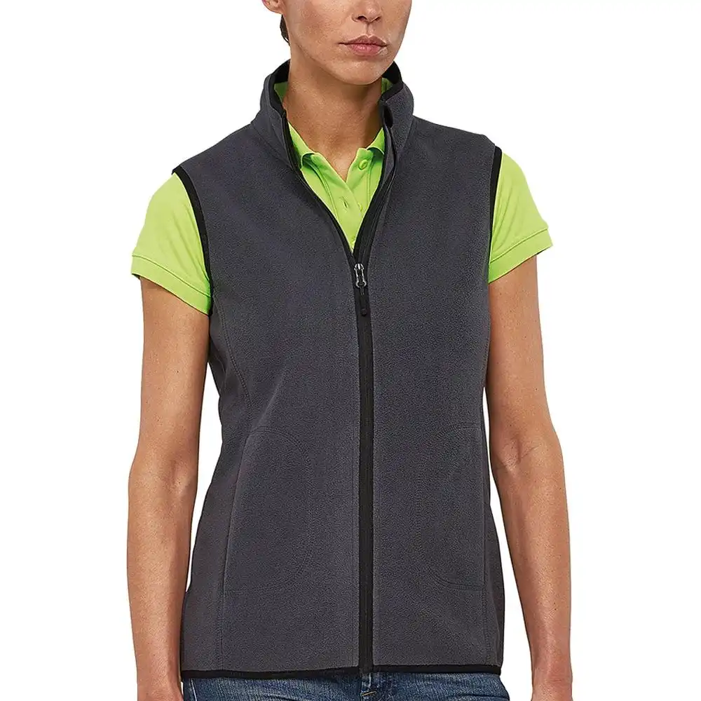 Damen Fleeceweste "SOFT VEST" in grau, L - Bild 1