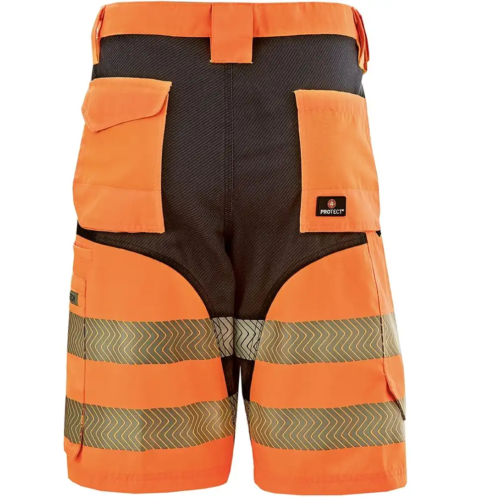 Warnschutz Shorts "PATERSON" in Orange, L - Thumbnail 2