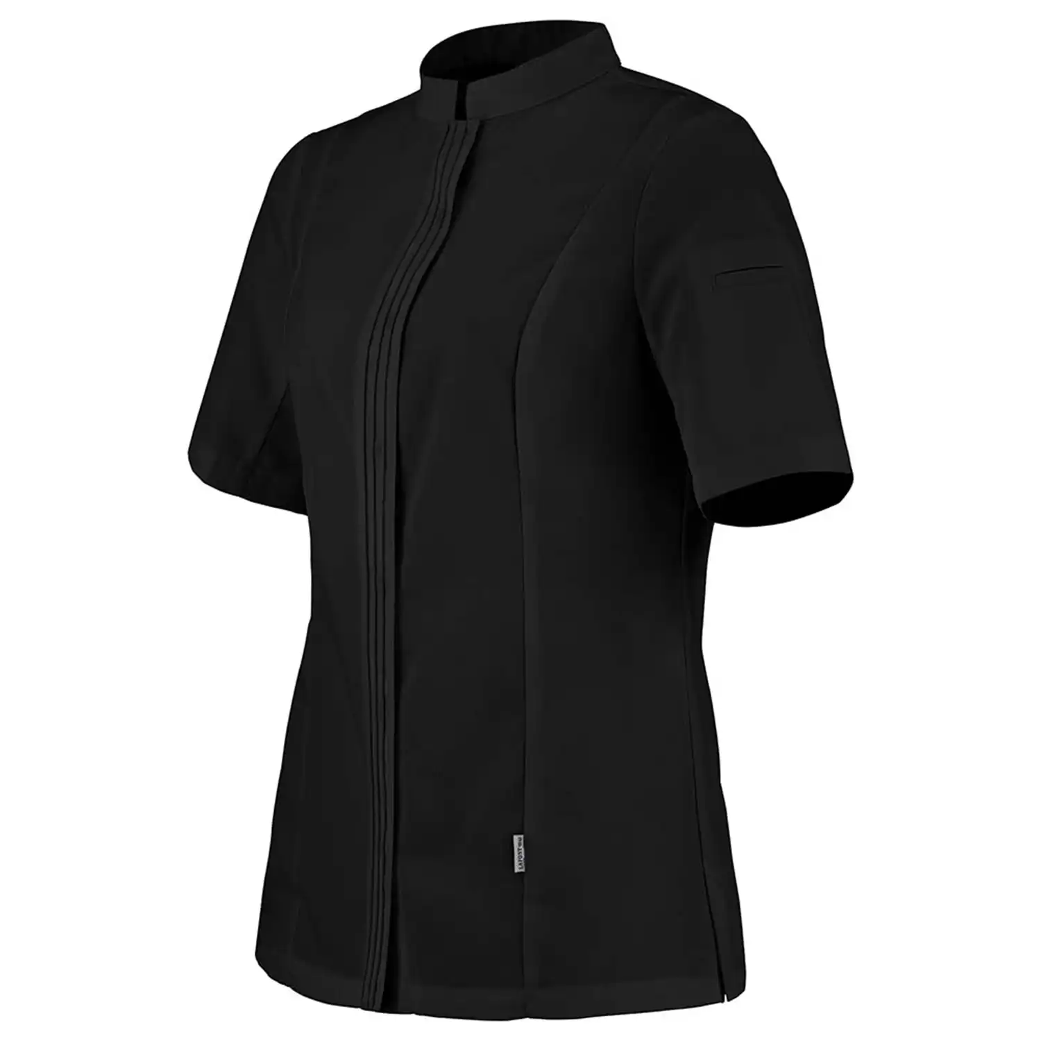 Damen Kochhemd kurzarm "CRISTAL PI" in schwarz, 48 - Thumbnail 2