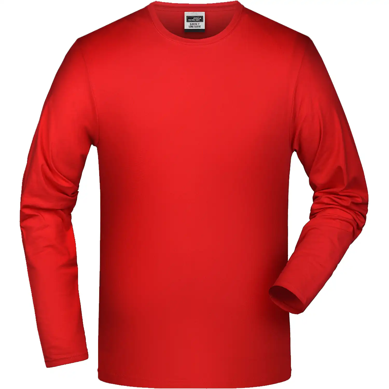 Langarmshirt Elasthan"JN056" in red, L - Thumbnail 1