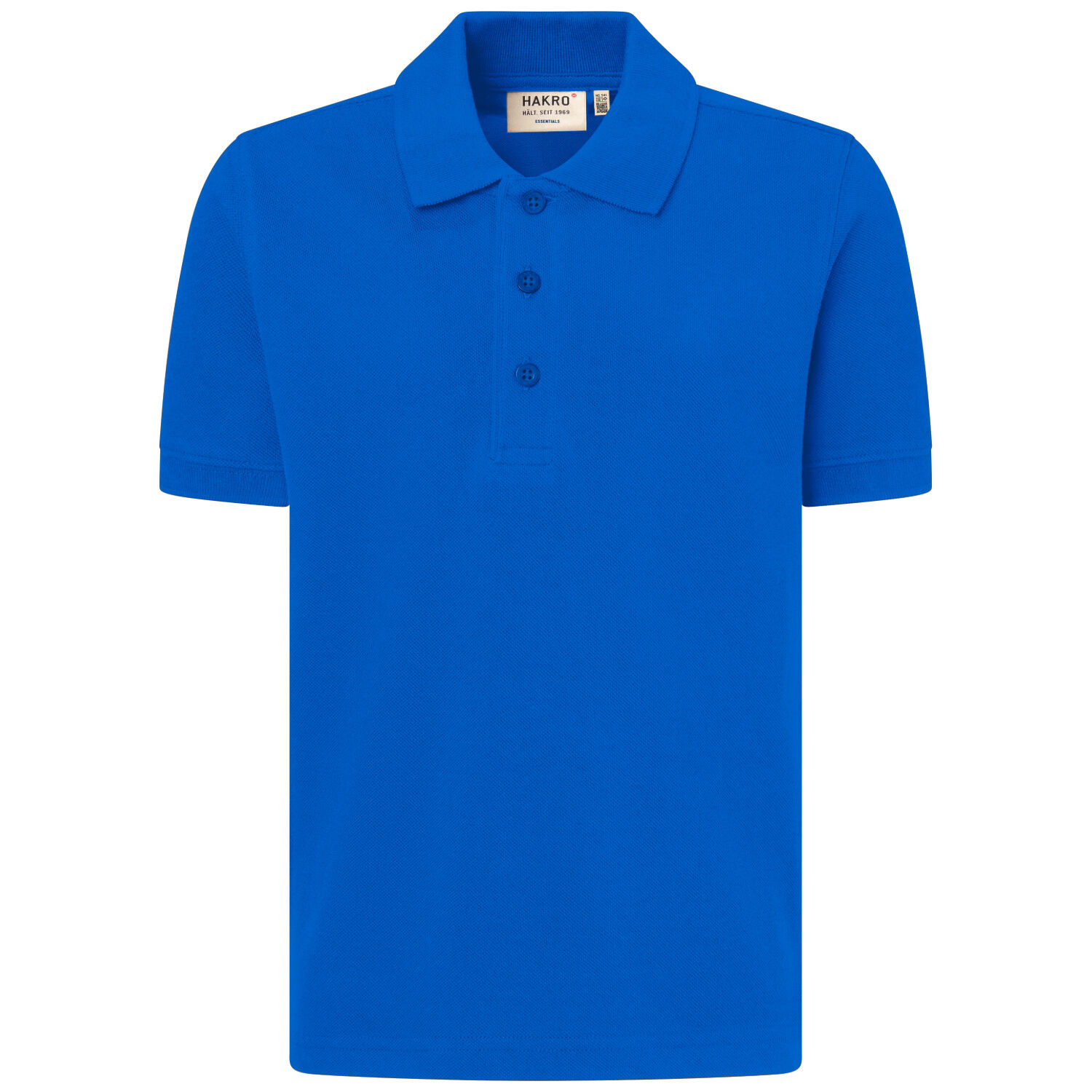 Kinder Poloshirt Bio-Baumwolle "545" in royal, 110/116 - Thumbnail 1