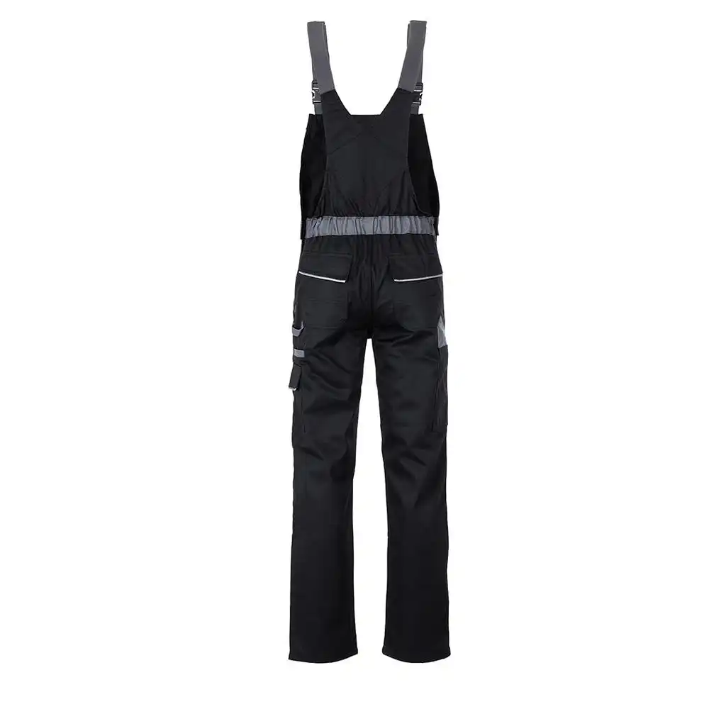 Latzhose "HIGHLINE" 285g/m² Canvas-Besatz in schwarz/schiefer/zink, 56 - Thumbnail 2