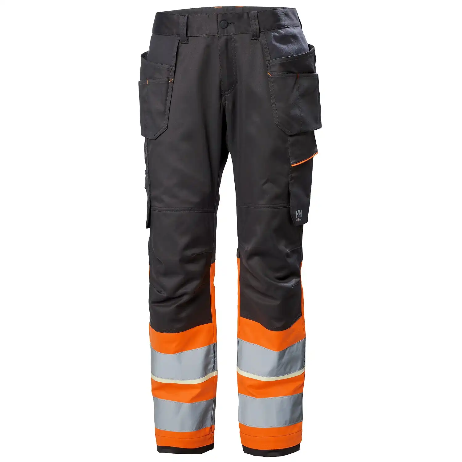 Warnschutz Handwerkerhose Kl. 1 "UC-ME" Nachtleuchtend in orange/schwarz, C54 - Thumbnail 1