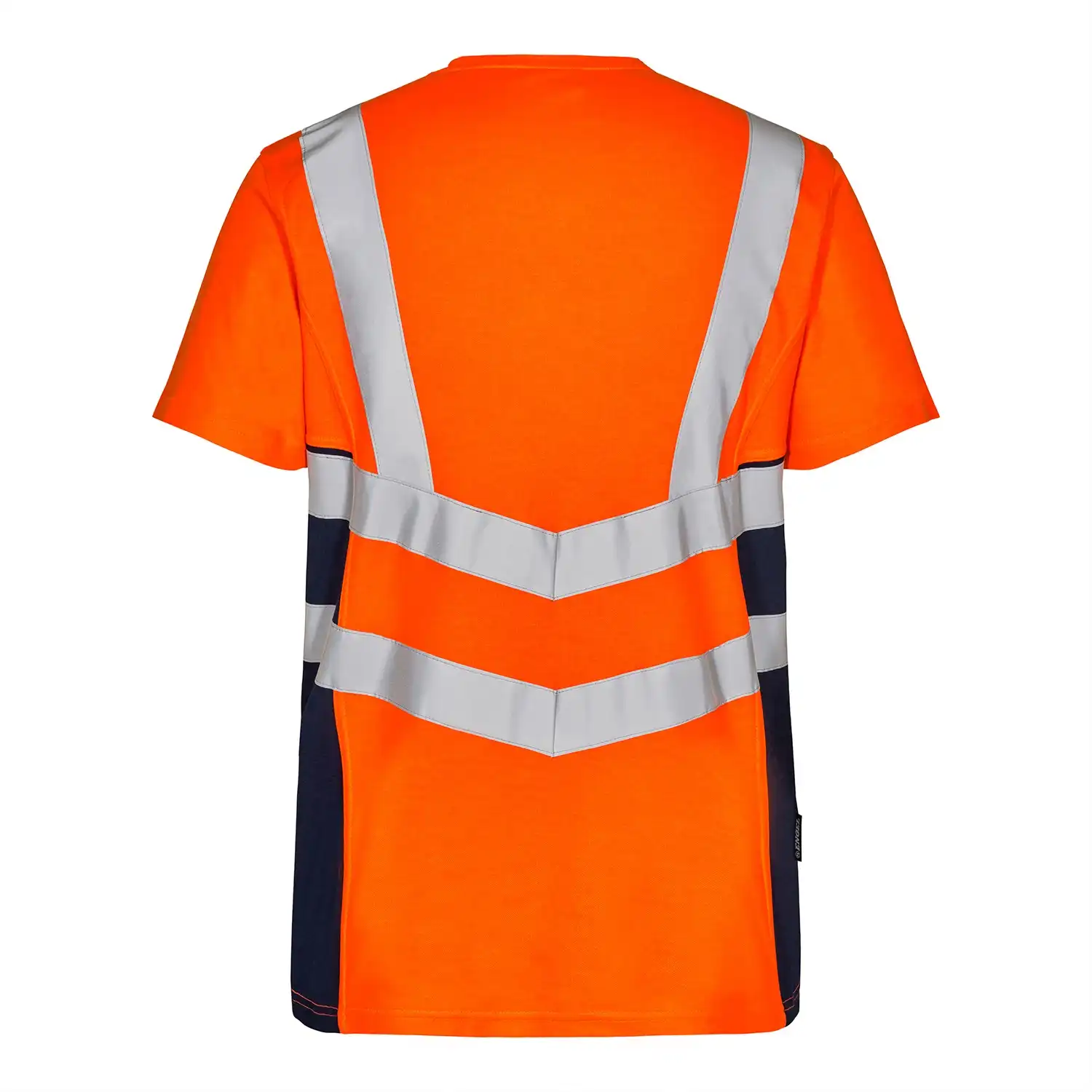 Warnschutz T-Shirt "9544-182" Safety Kl. 2 in orange/marine, L - Thumbnail 2