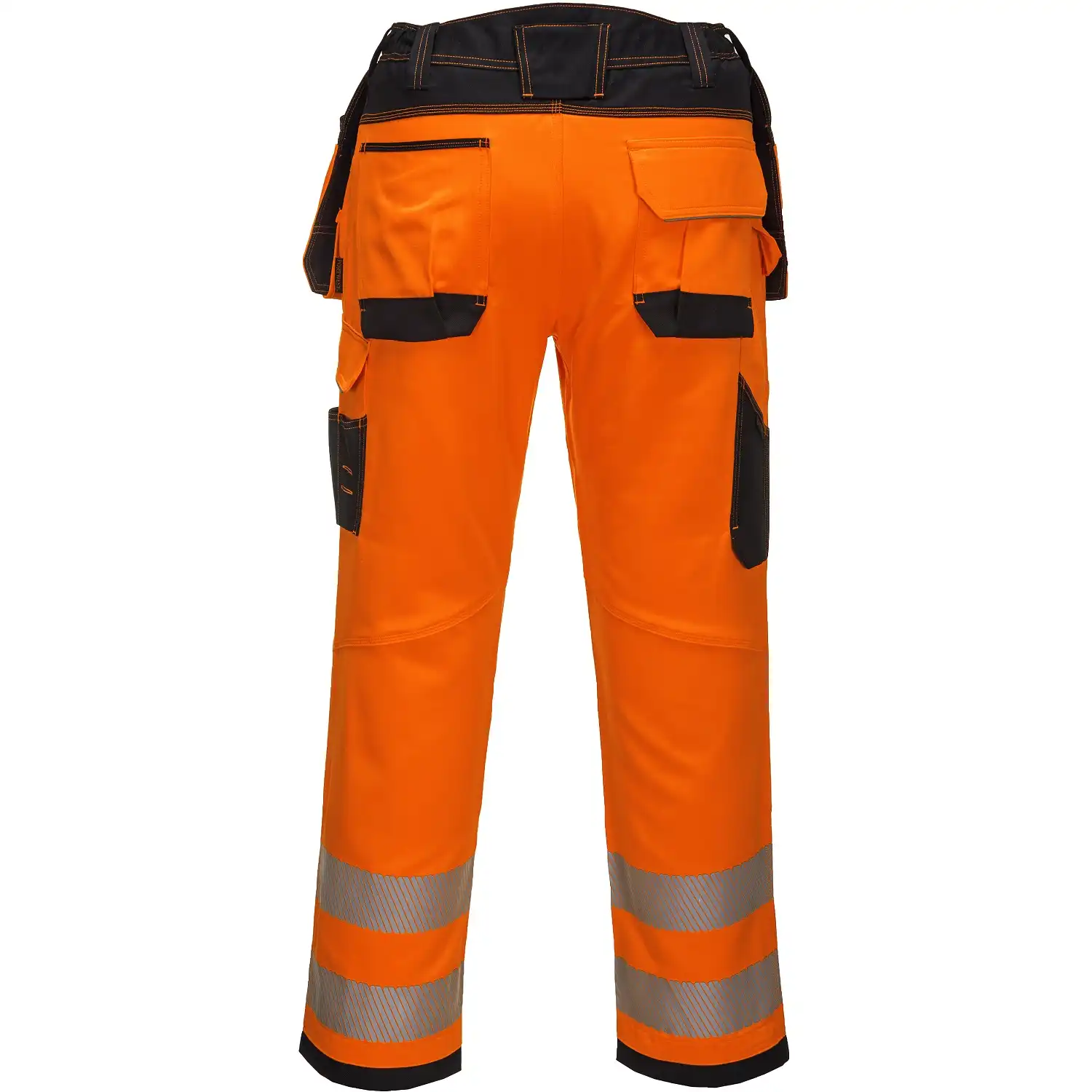Warnschutz Handwerkerhose "T501" PW3 in orange/schwarz, 33 - Thumbnail 2