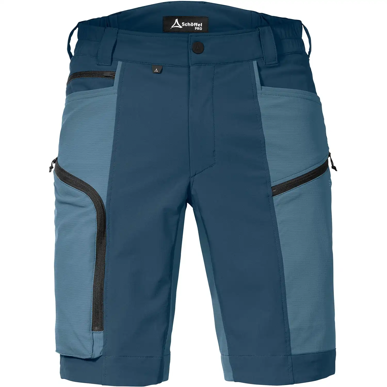 Stretch-Shorts "MASCHINE" in 52, Blau - Thumbnail 1