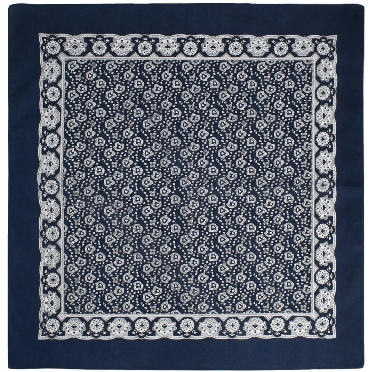 Stoff-Taschentuch "ELIAS" Bandano in marine - Bild 1