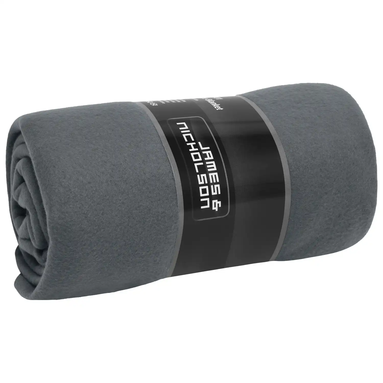 Fleecedecke "JN1901" 130x170 cm in grey/light-grey - Thumbnail 1