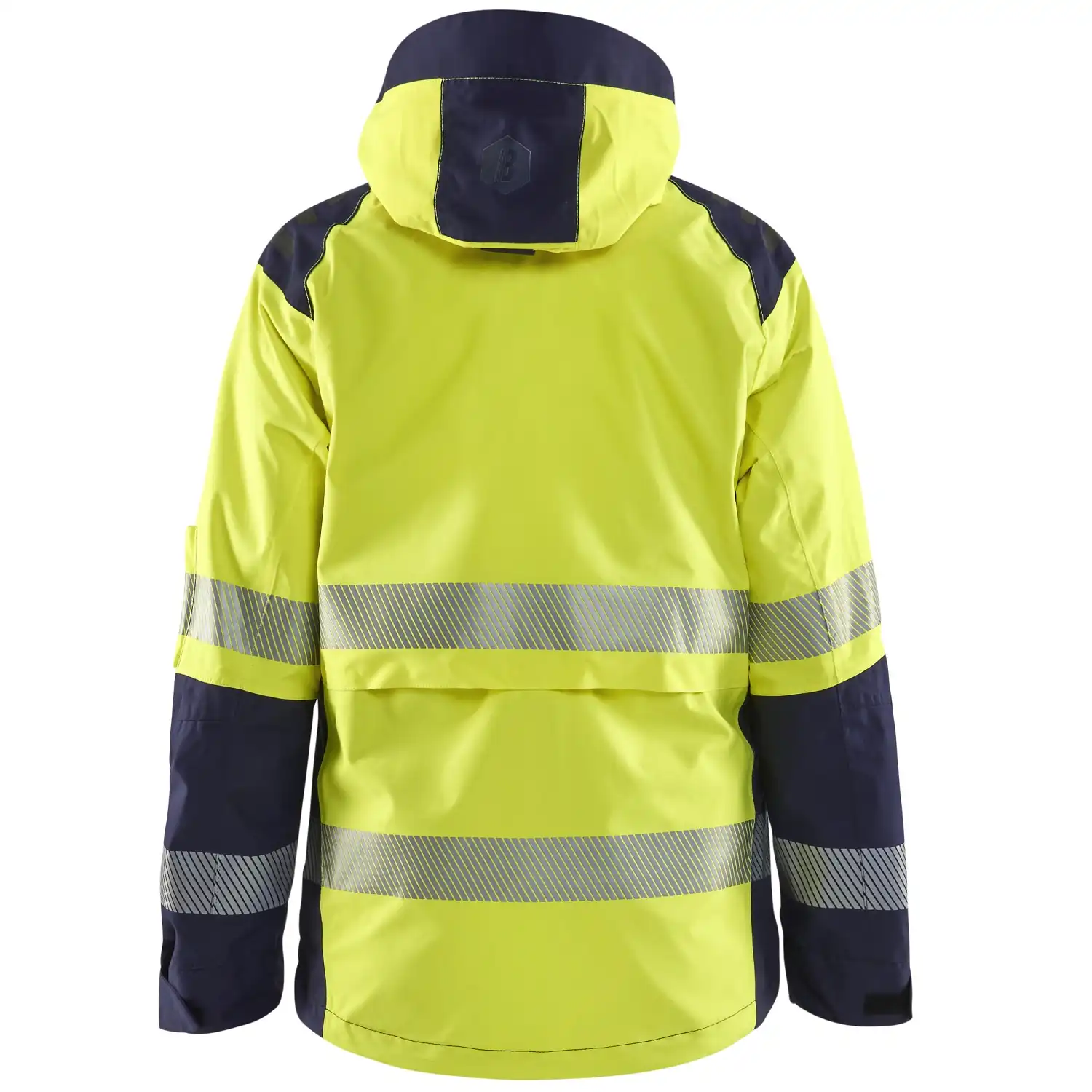 Damen Warnschutz Regenjacke Kl. 2 "4436" in gelb/marine, 3XL - Thumbnail 2