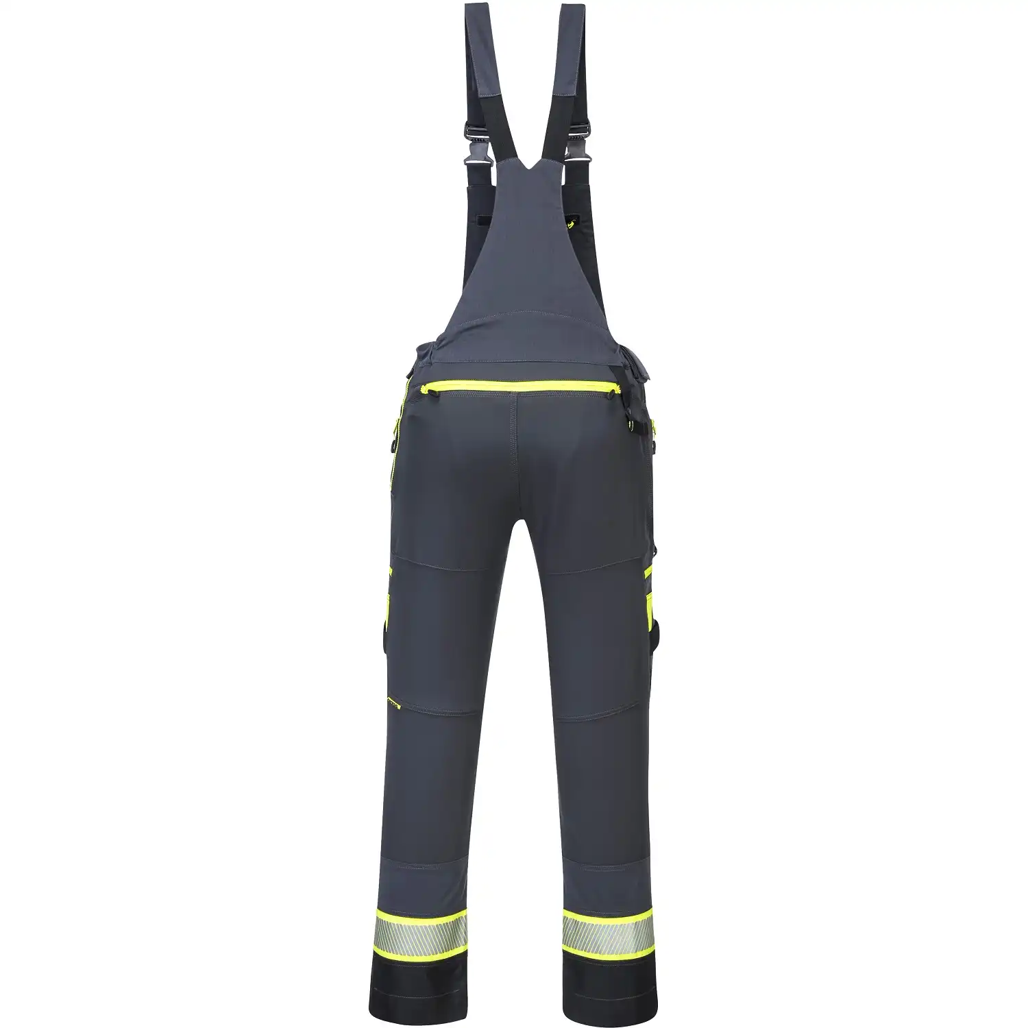 Stretch Latzhose "DX441" DX4 in metal grey, XXL - Thumbnail 2