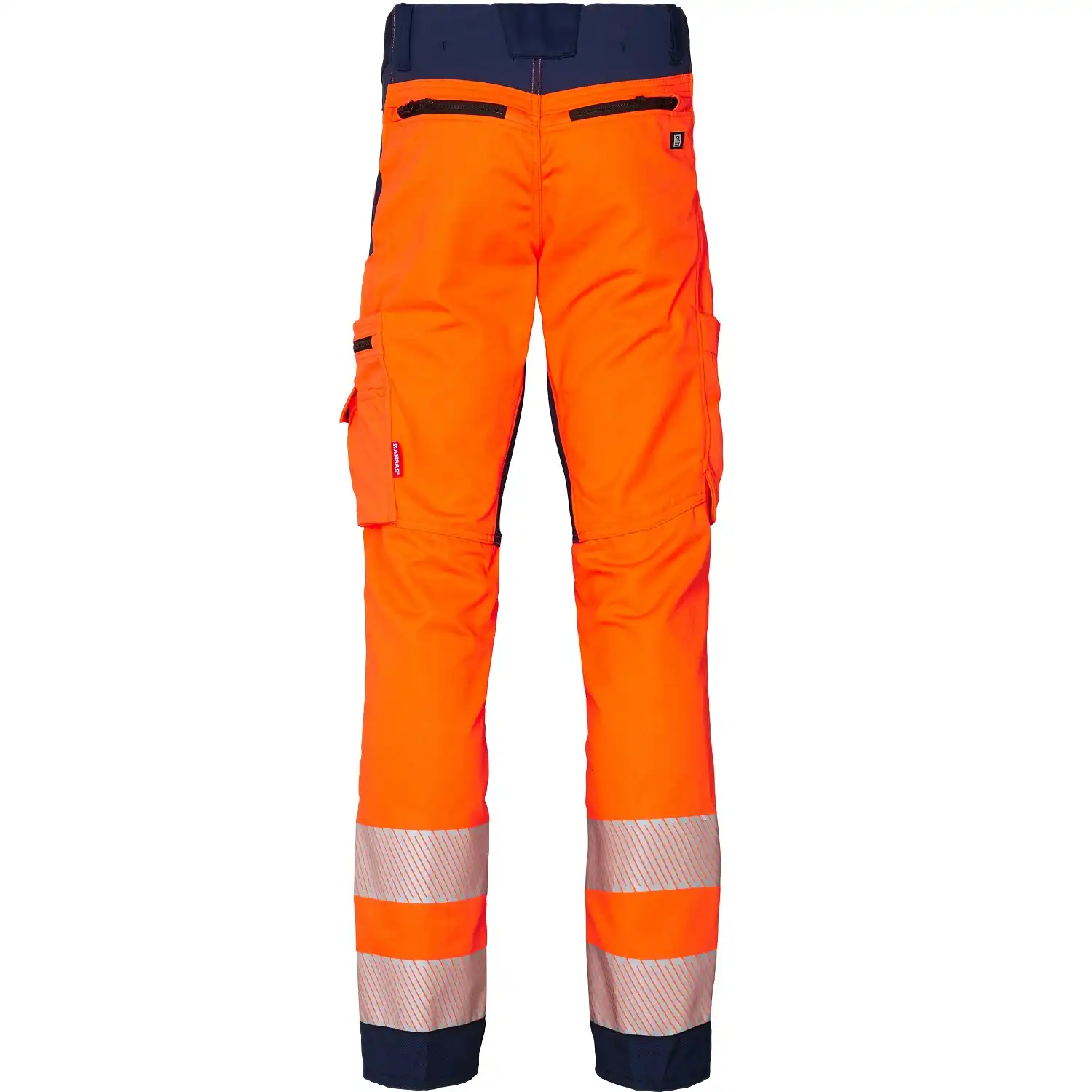 Warnschutz Bundhose "130164" Stiby in orange/marine, C56 - Thumbnail 2