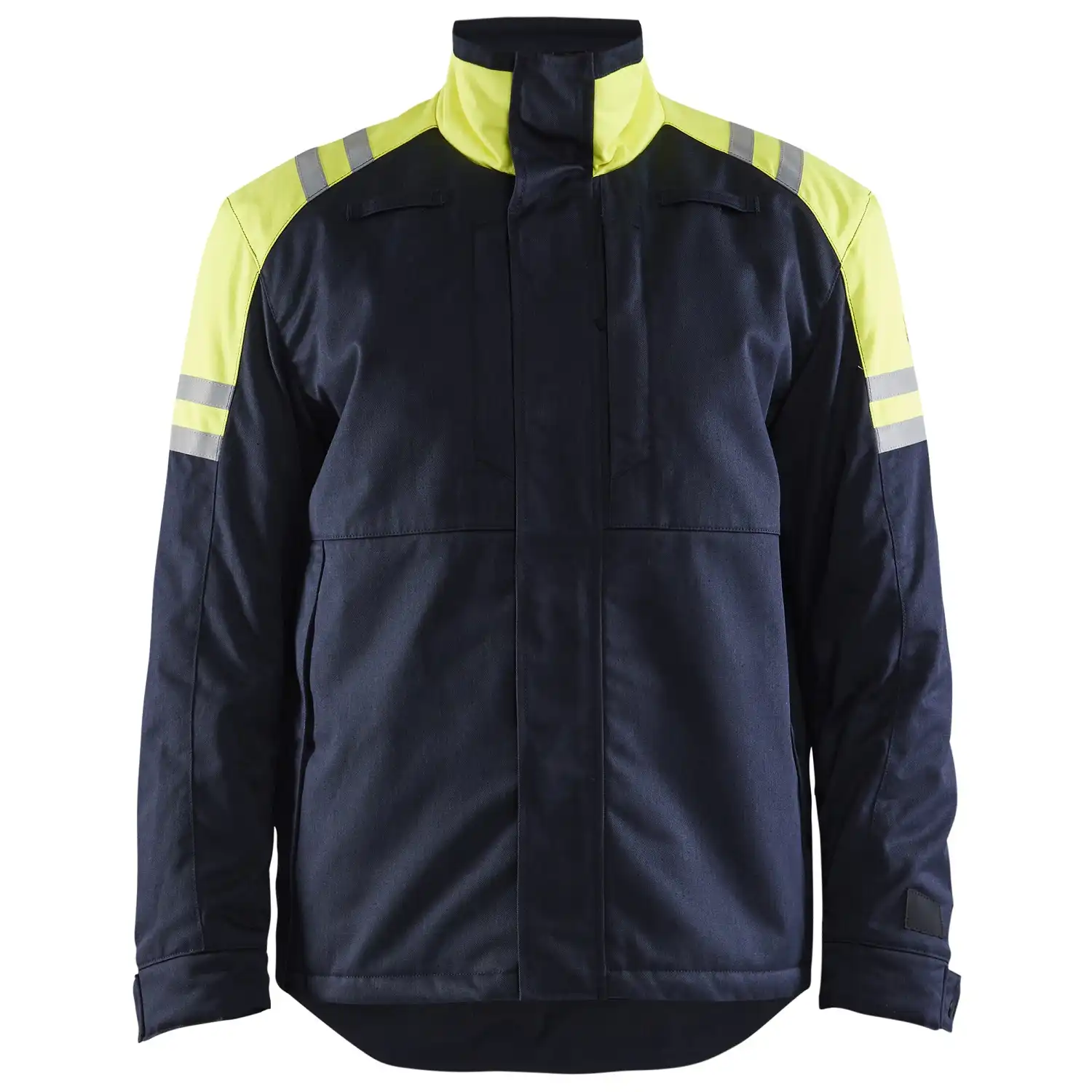 Multinorm Winterjacke "4515" Inherent  Stahl marine/gelb in 3XL - Thumbnail 1