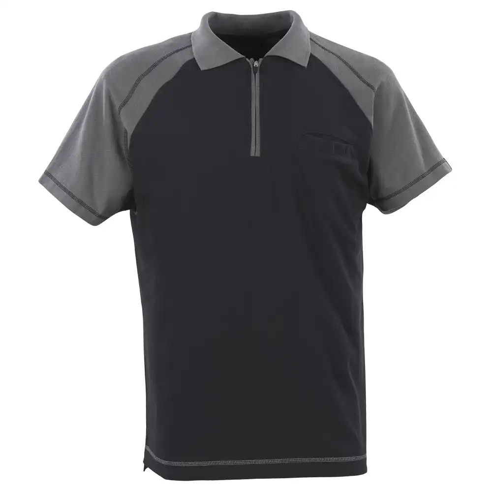 Polo-Shirt "BIANCO" Image in schwarz/anthrazit, XXL - Bild 1