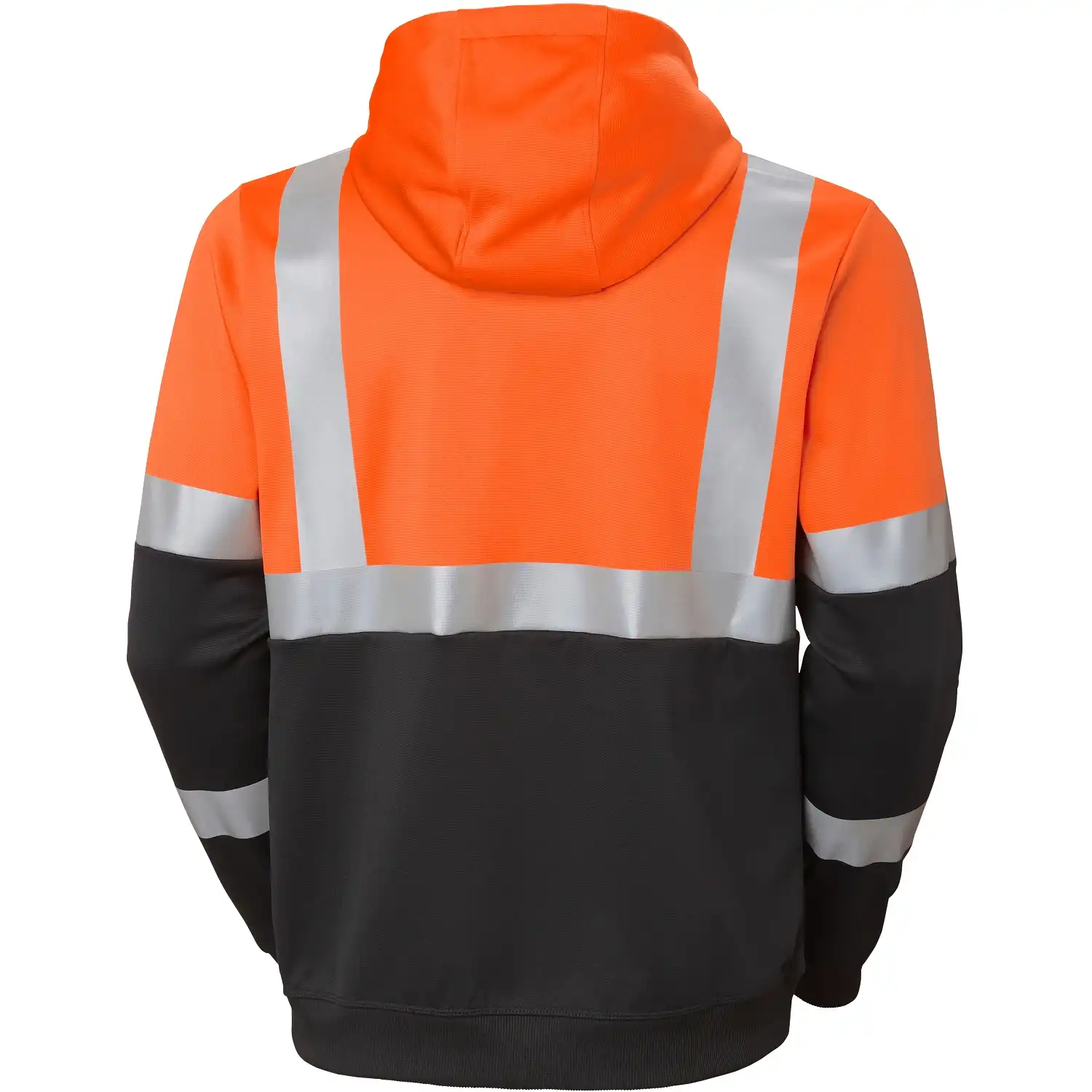 Warnschutz Kapuzen-Sweatjacke "ADDVIS" UV-Schutz in orange/schwarz, M - Thumbnail 2